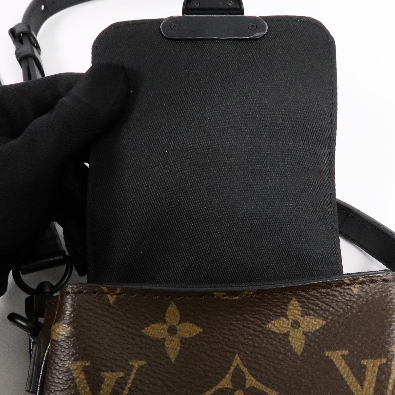 LOUIS VUITTON Monogram Macassar S-Lock肩背袋