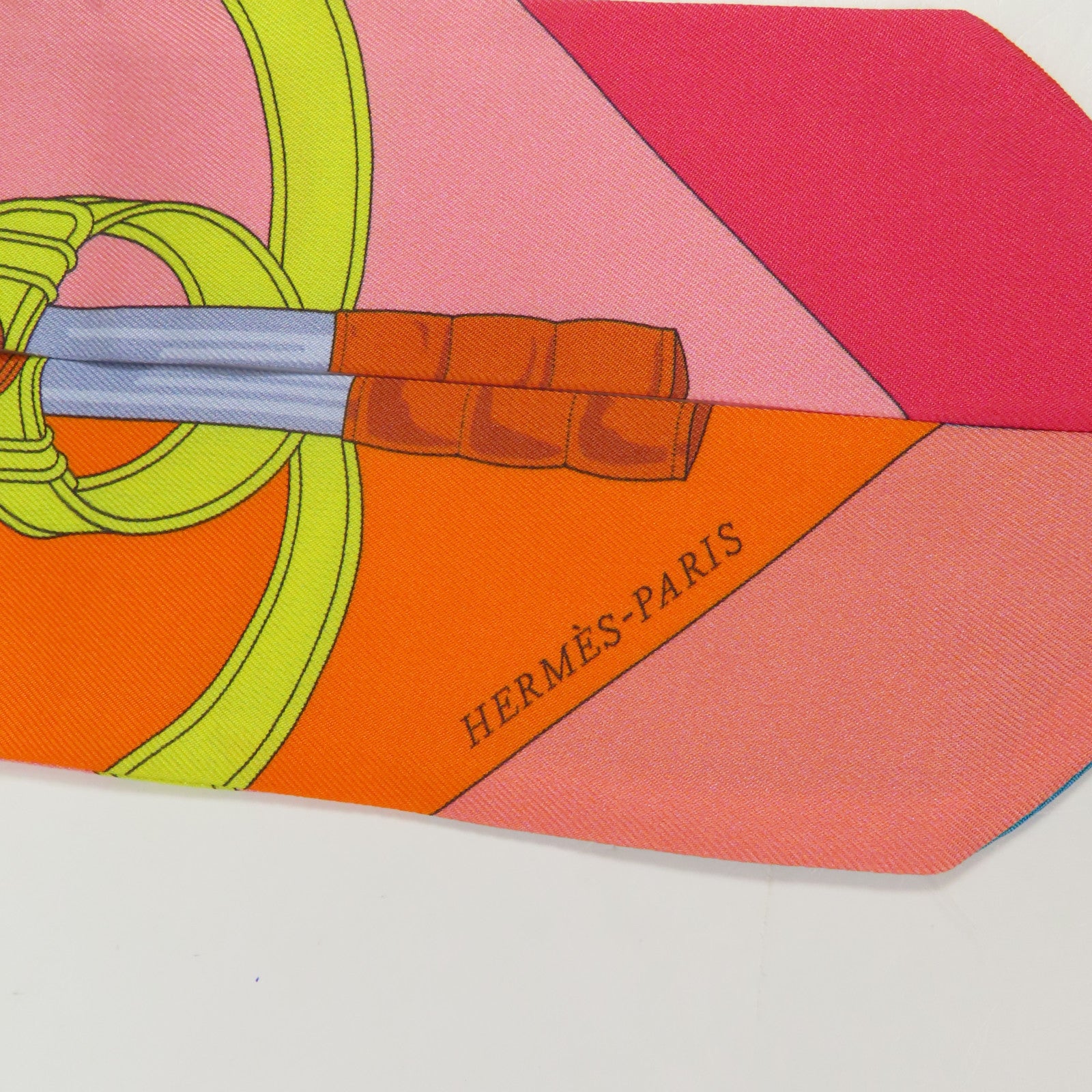 HERMES 絲質Twilly絲巾