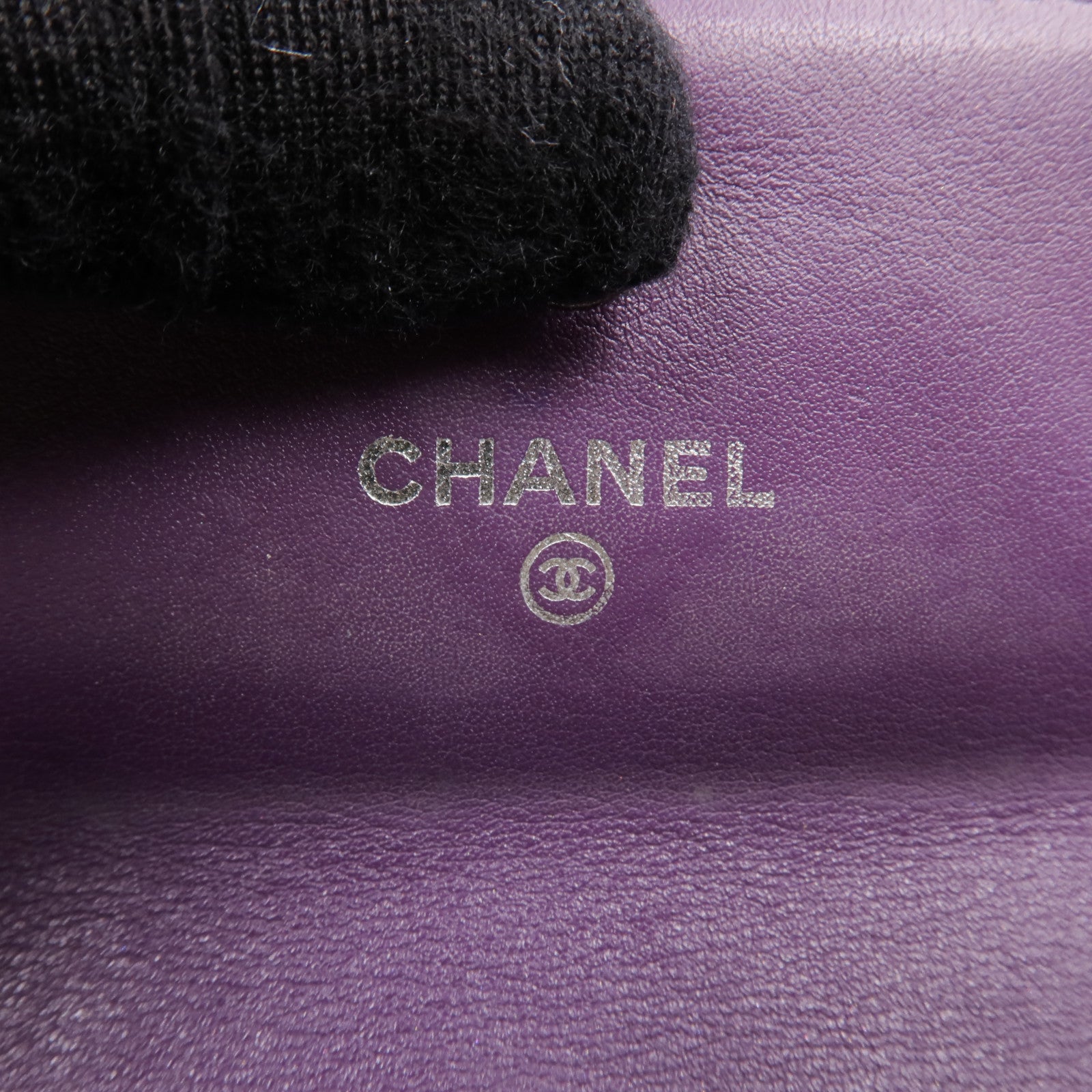 CHANEL 漆皮皮革Long Wallet銀扣長錢包