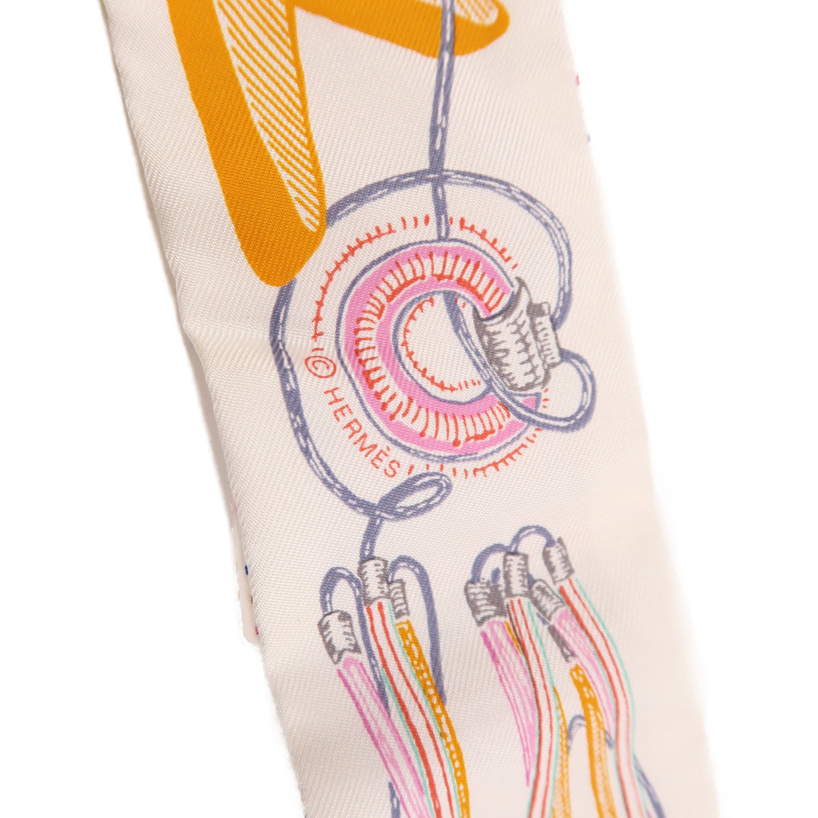 HERMES 絲質Twilly絲巾