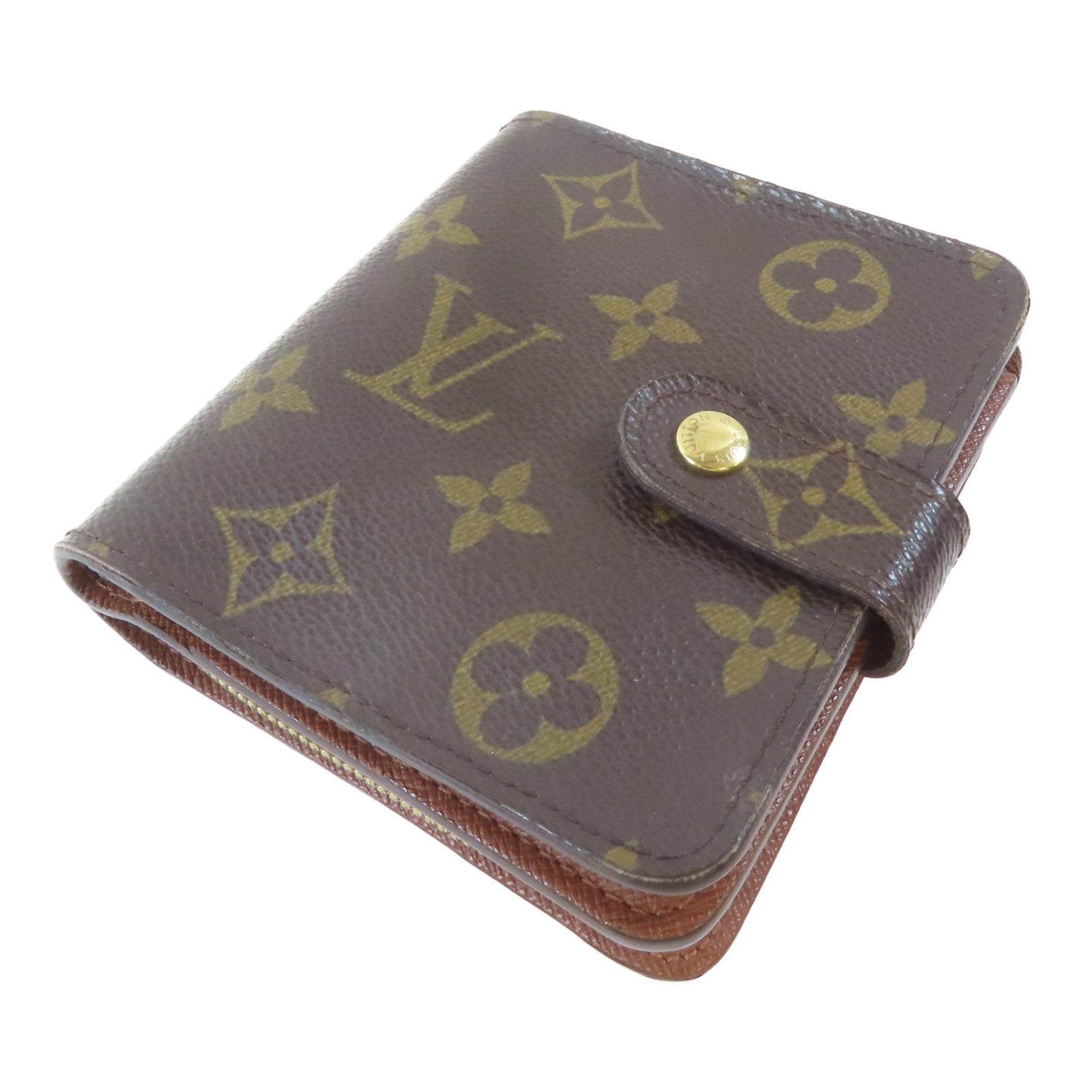LOUIS VUITTON Monogram Wallet金扣錢包啡色
