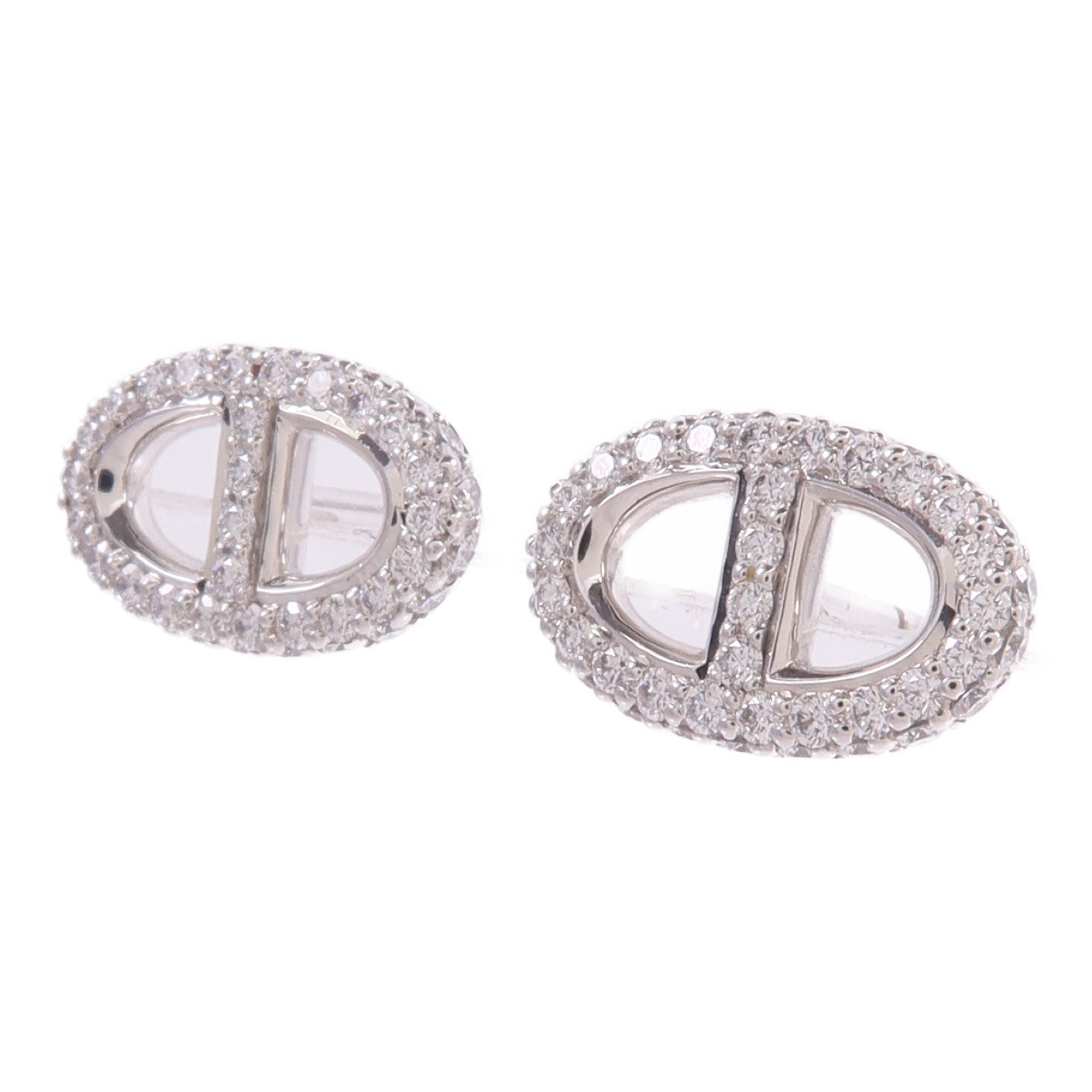 HERMES 18K白金Farandole Earrings鑽石耳環