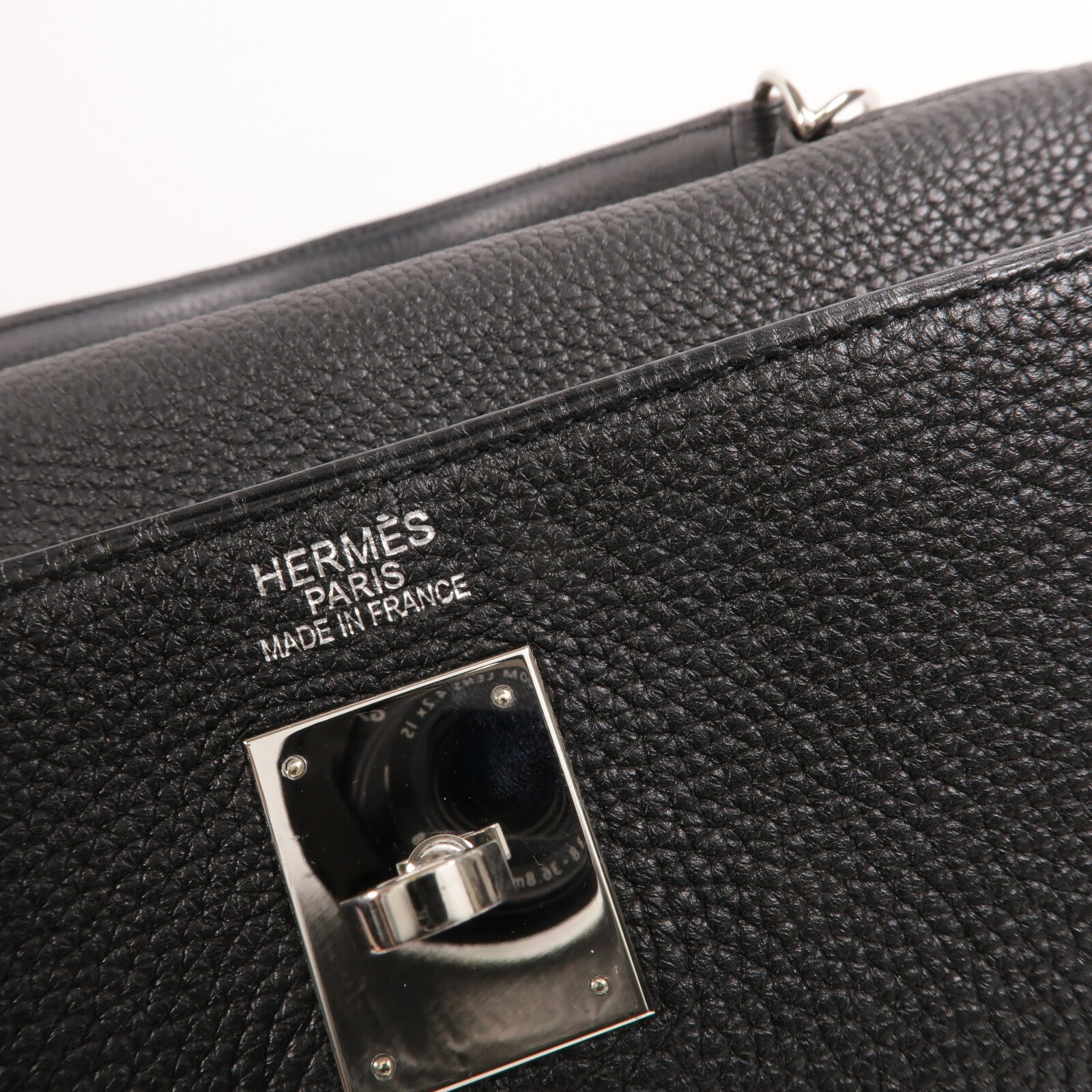 HERMES Togo皮革Kelly 35手挽肩背兩用袋Noir
