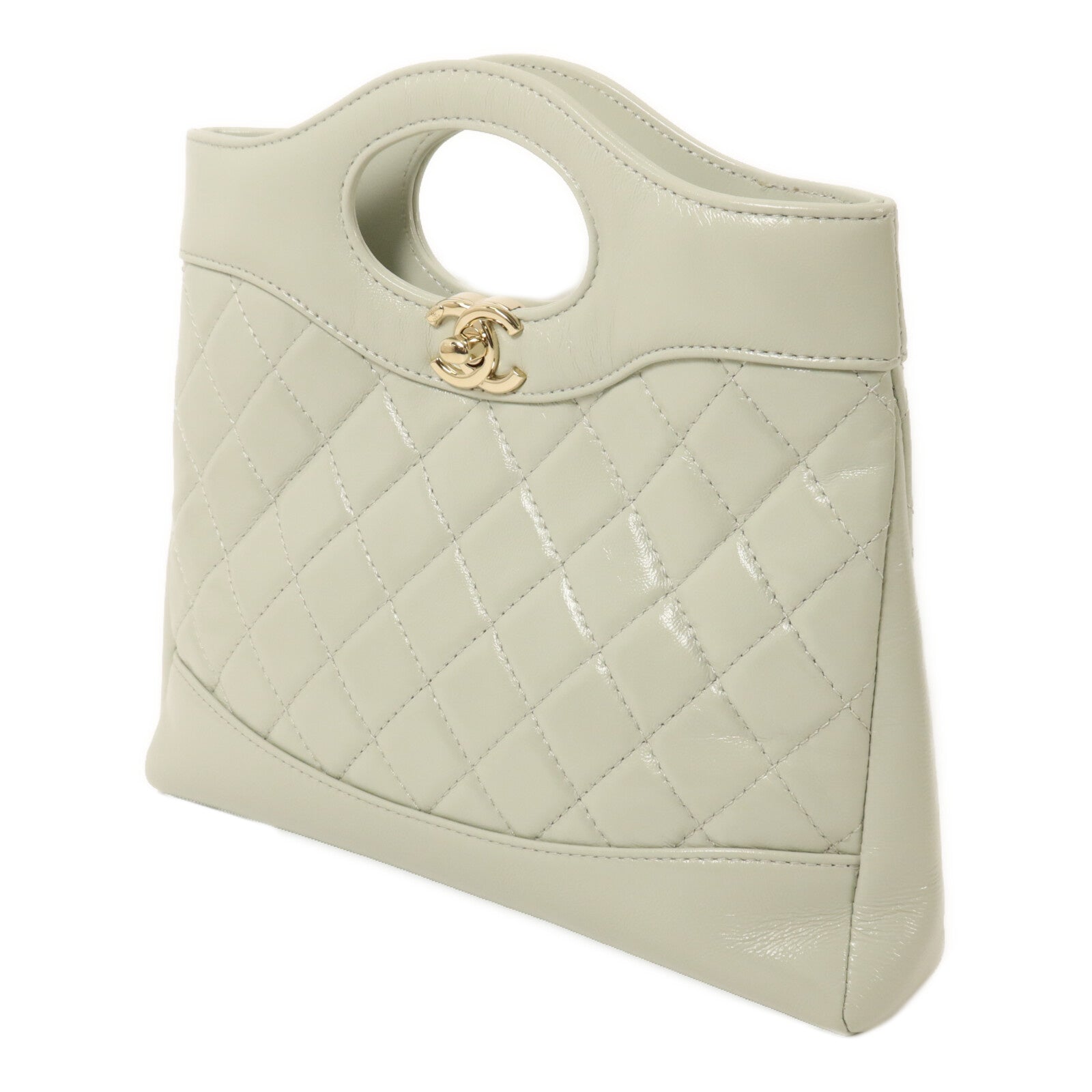 CHANEL 牛皮皮革Chanel 31 Mini鏈帶手挽肩背兩用袋