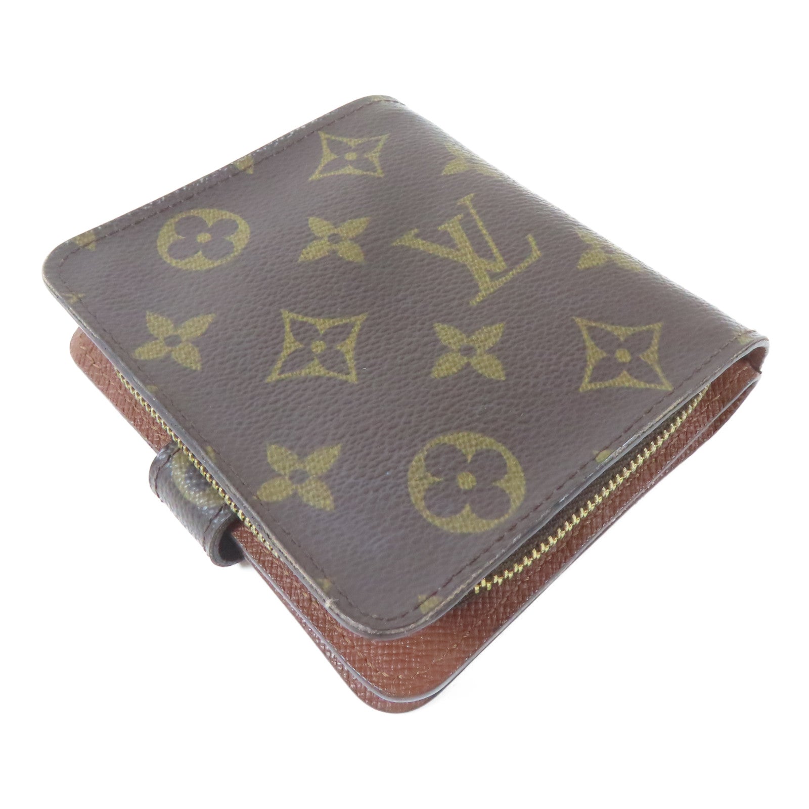 LOUIS VUITTON Monogram Wallet金扣錢包啡色