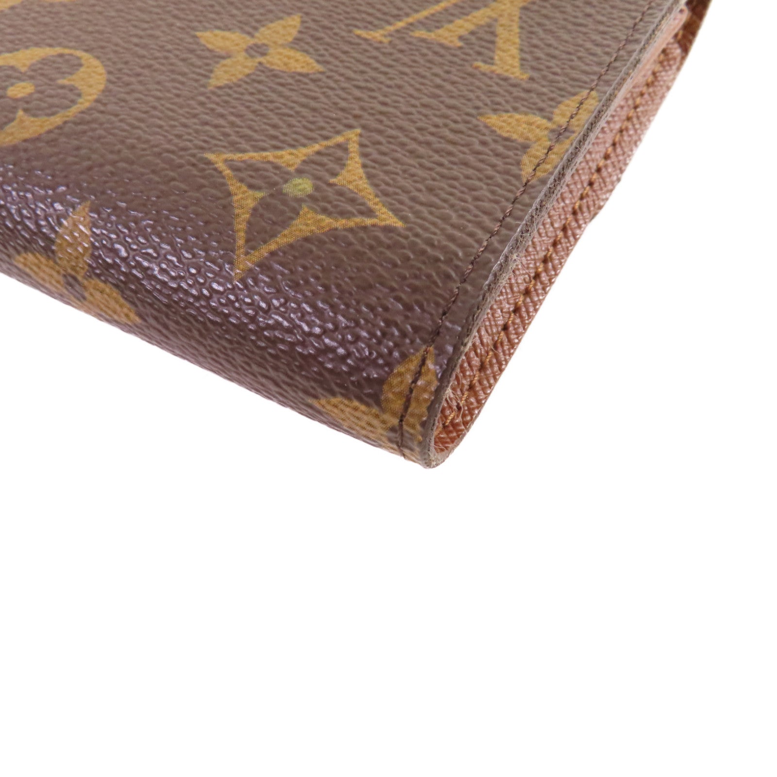 LOUIS VUITTON Monogram Portefeuille Koala Trifold Wallet金扣短錢包啡色