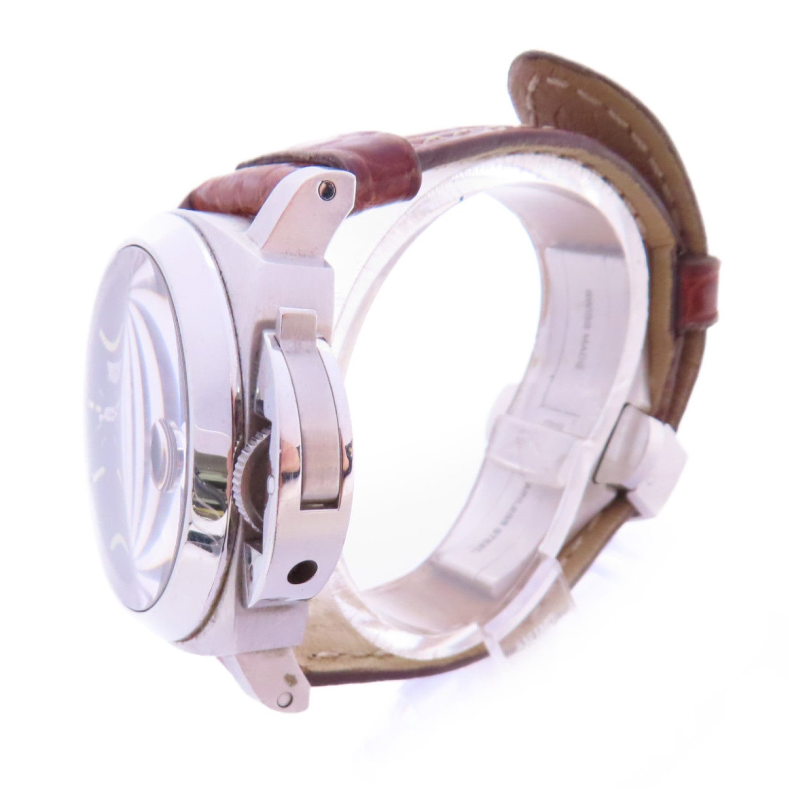 PANERAI Luminor Marina Watch不鏽鋼/皮帶自動機芯手錶黑色