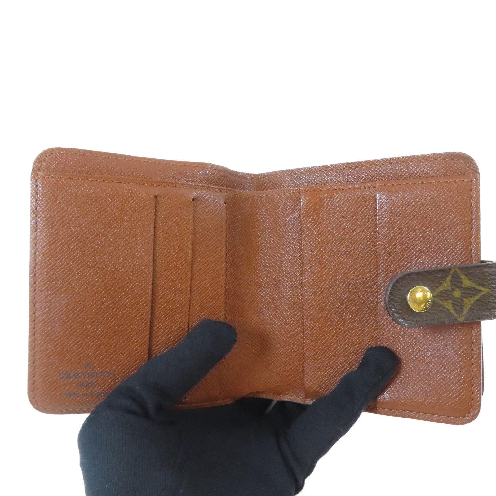 LOUIS VUITTON Monogram Wallet金扣錢包啡色