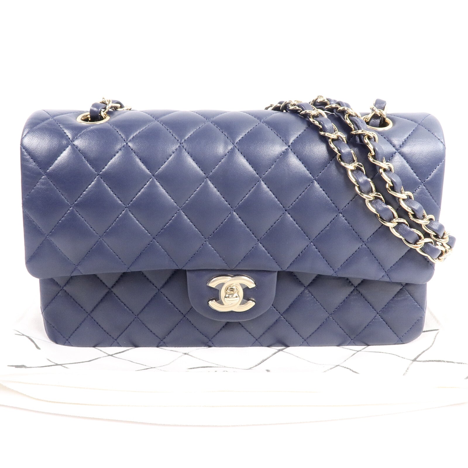 CHANEL 羊皮皮革Classic 25鏈帶手挽肩背兩用袋