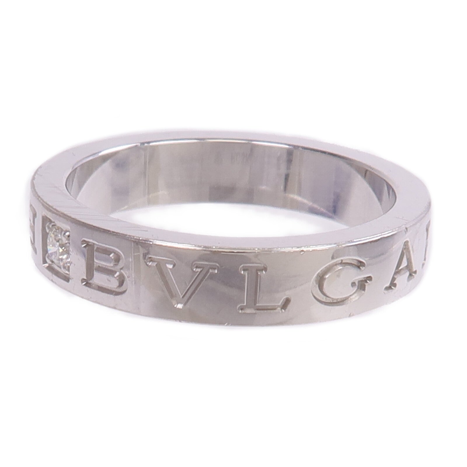 BVLGARI 18K白金B.zero1 Ring鑽石戒指US#7
