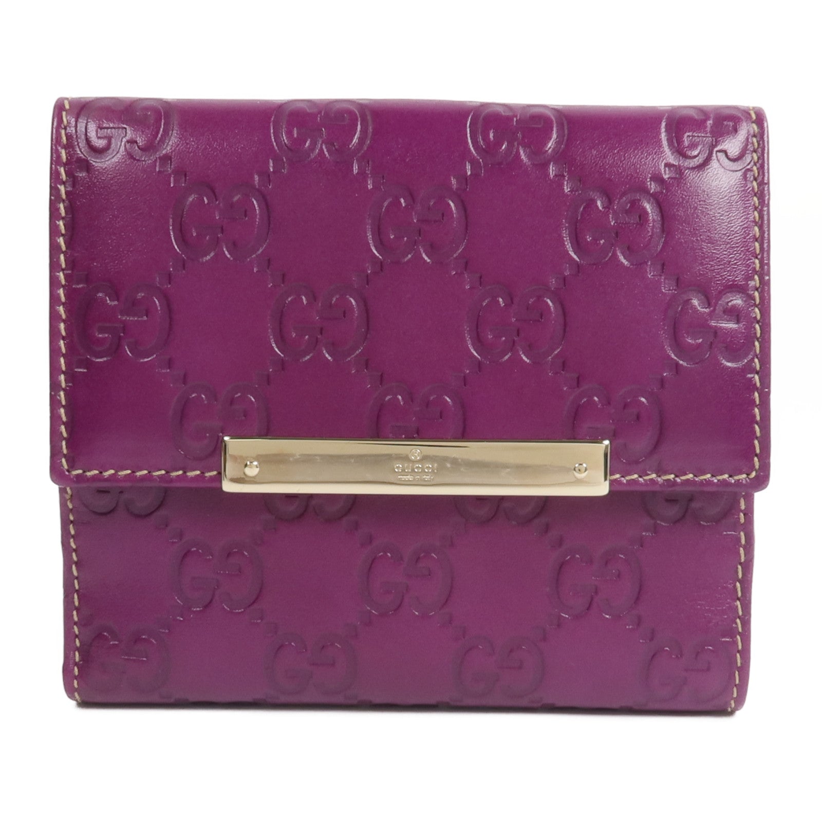 GUCCI 牛皮皮革Fold Wallet錢包
