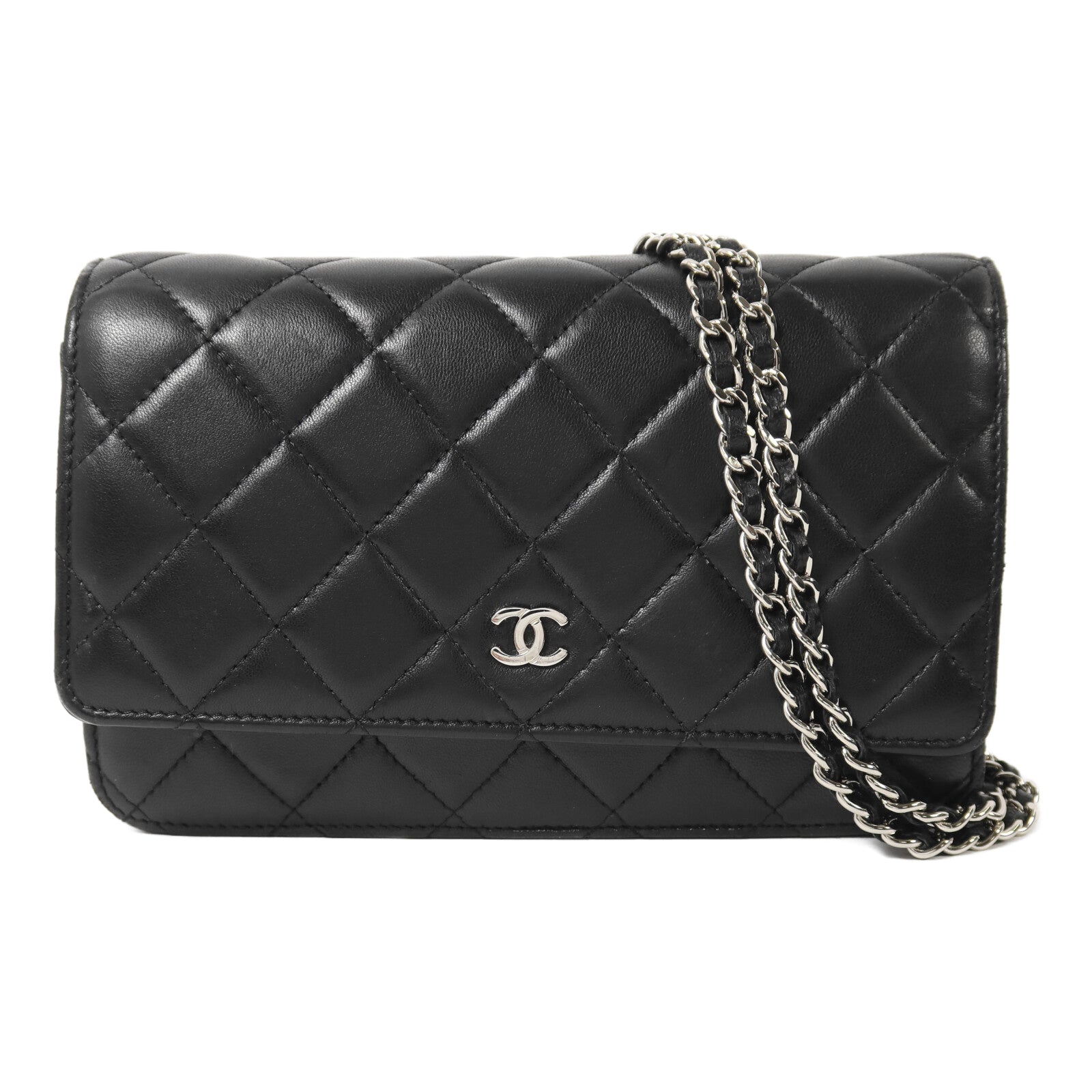 CHANEL 羊皮皮革WOC Wallet On Chain鏈帶肩背袋