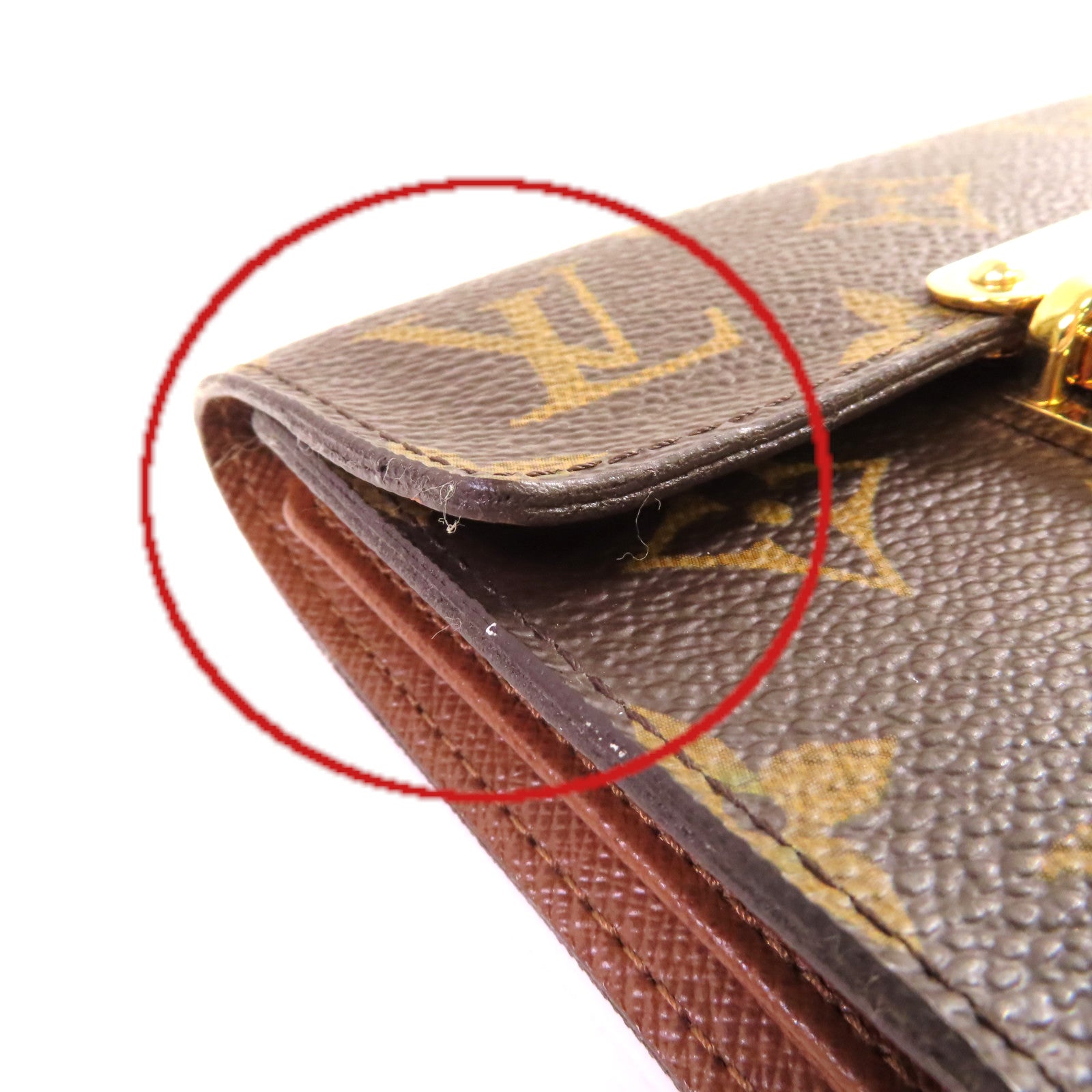 LOUIS VUITTON Monogram Portefeuille Koala Trifold Wallet金扣短錢包啡色