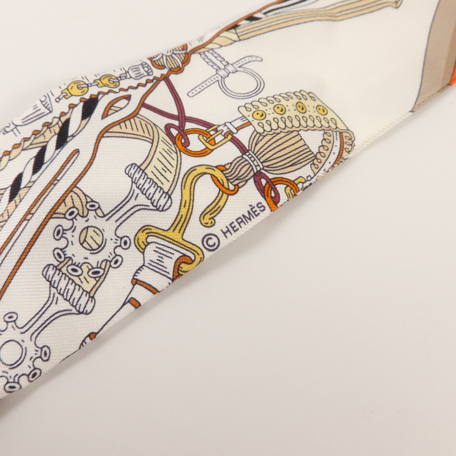 HERMES 絲質Twilly絲巾