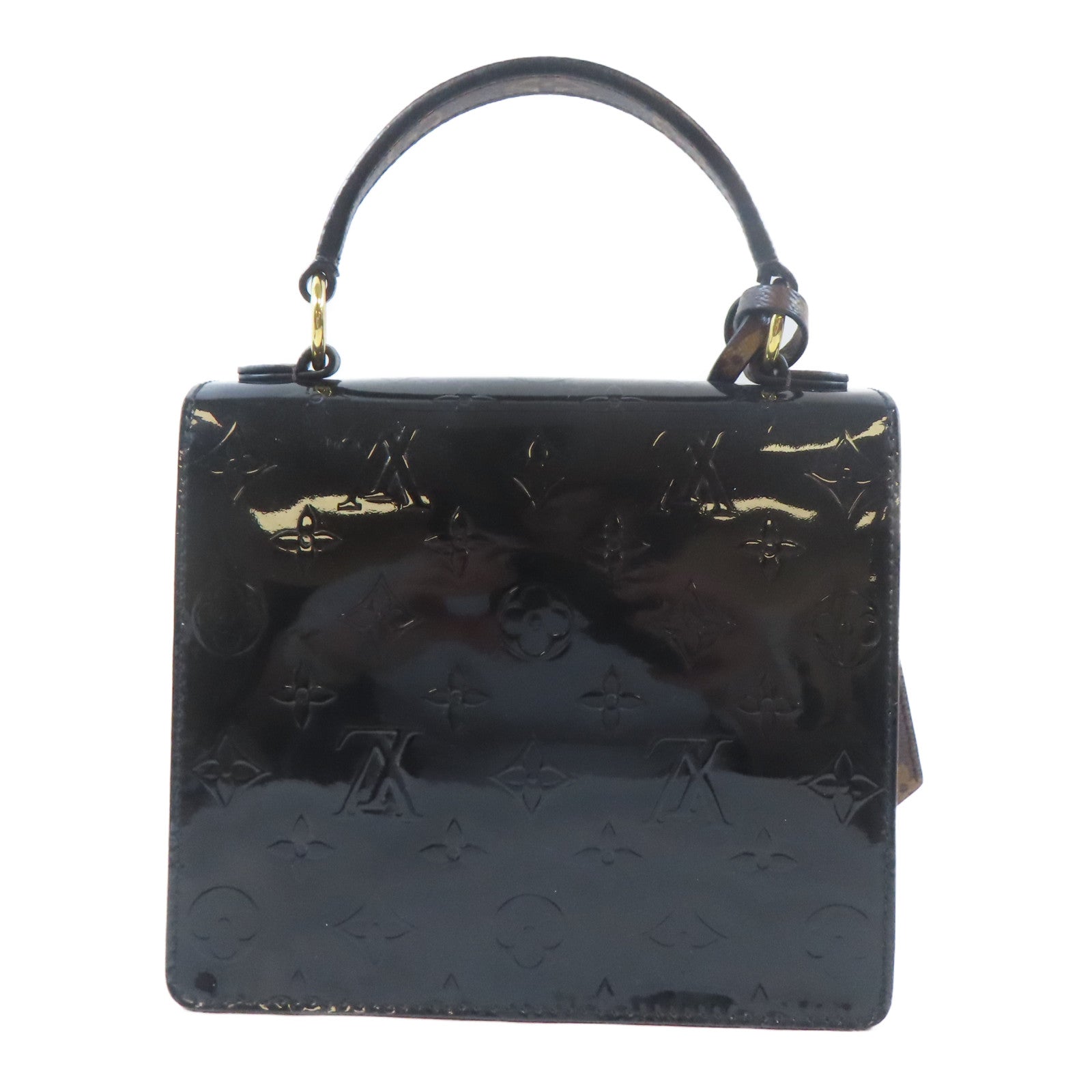 LOUIS VUITTON Vernis/Monogram/Epi Spring Street Bag金扣手挽肩背兩用袋黑色/啡色/白色