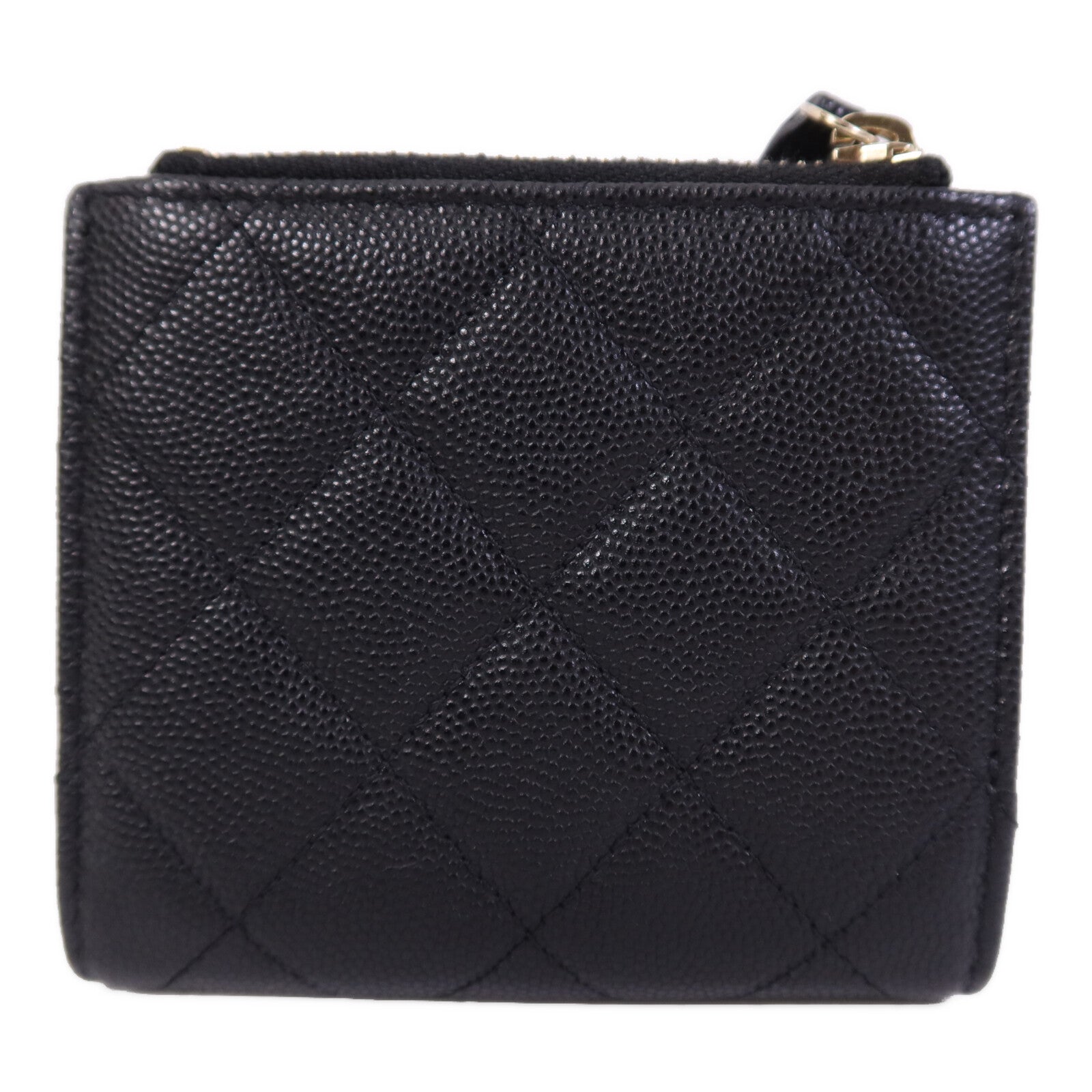 CHANEL 牛皮皮革Wallet金扣錢包