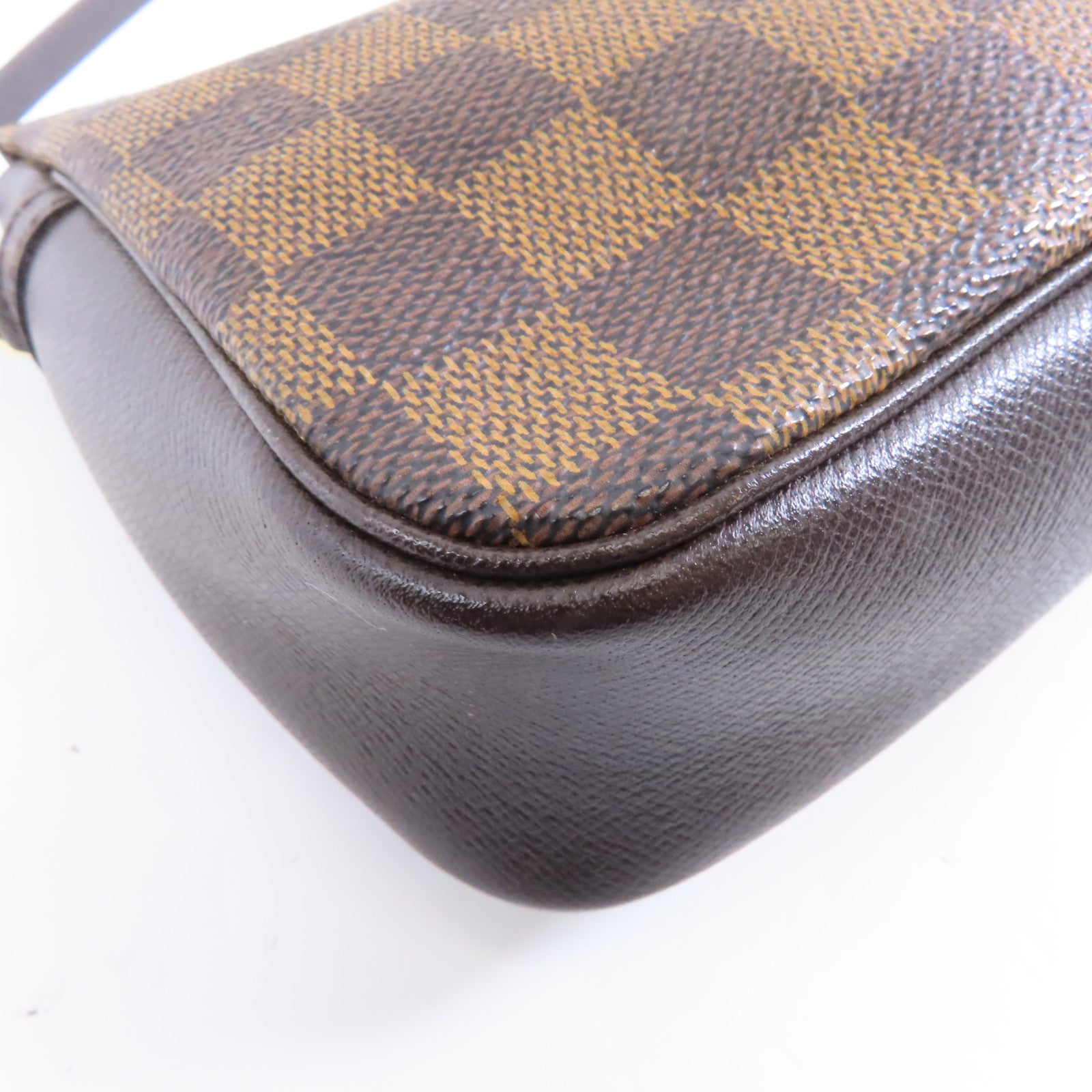 LOUIS VUITTON Damier Truth Makeup Bag金扣手挽袋啡色