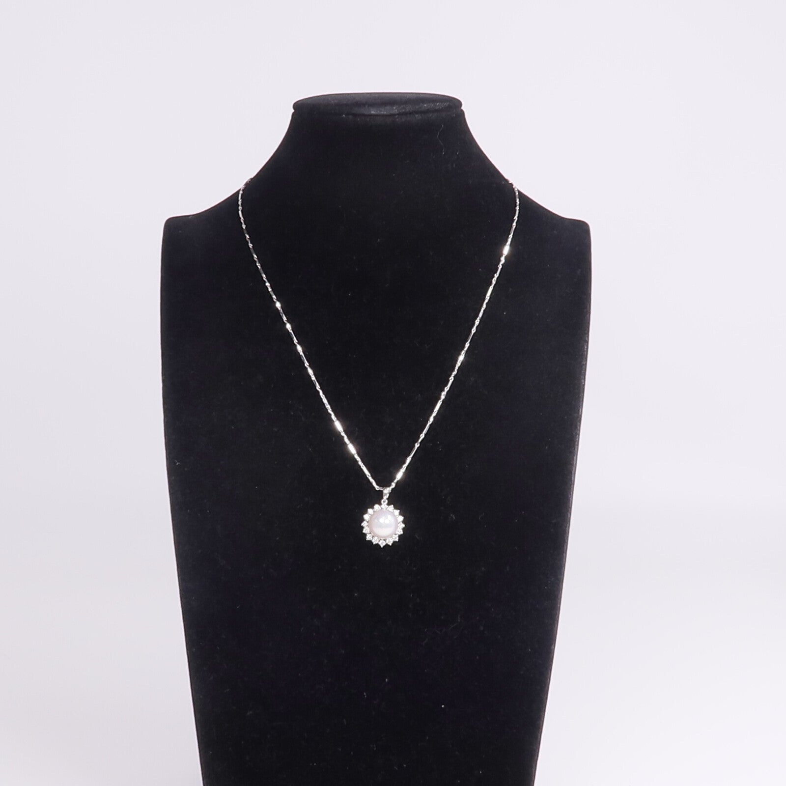 JEWELRY 18K白金Pearl Diamond Necklace珍珠/鑽石項鍊