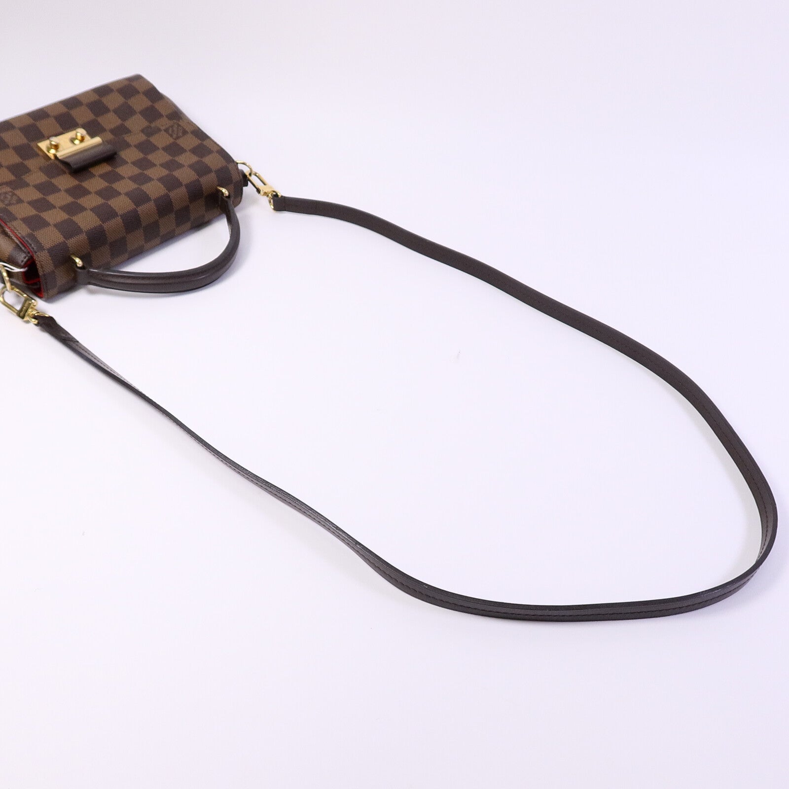 LOUIS VUITTON Damier Croisette手挽肩背兩用袋