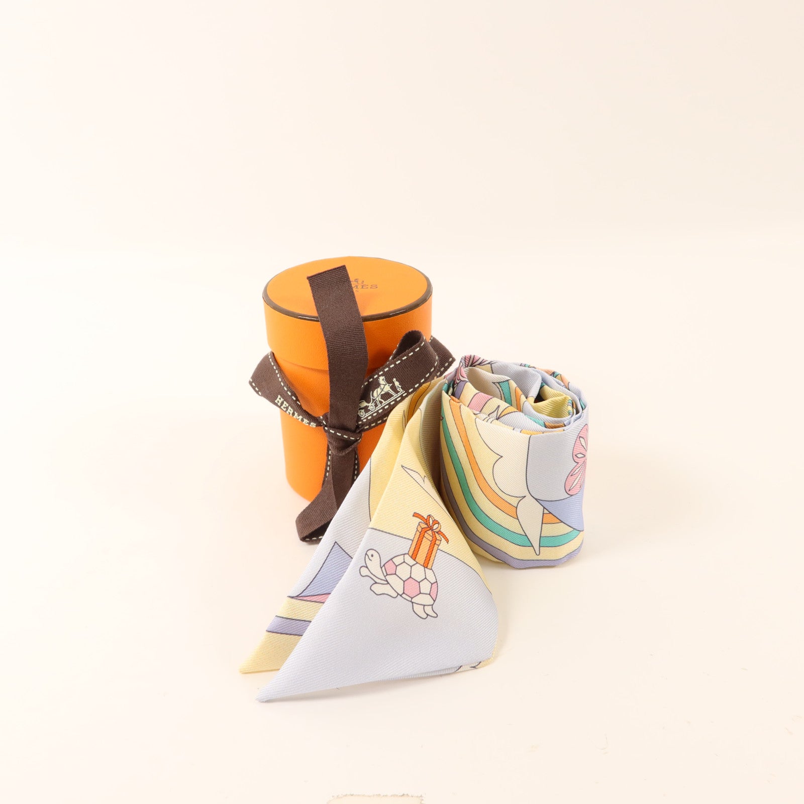 HERMES 絲質Twilly絲巾