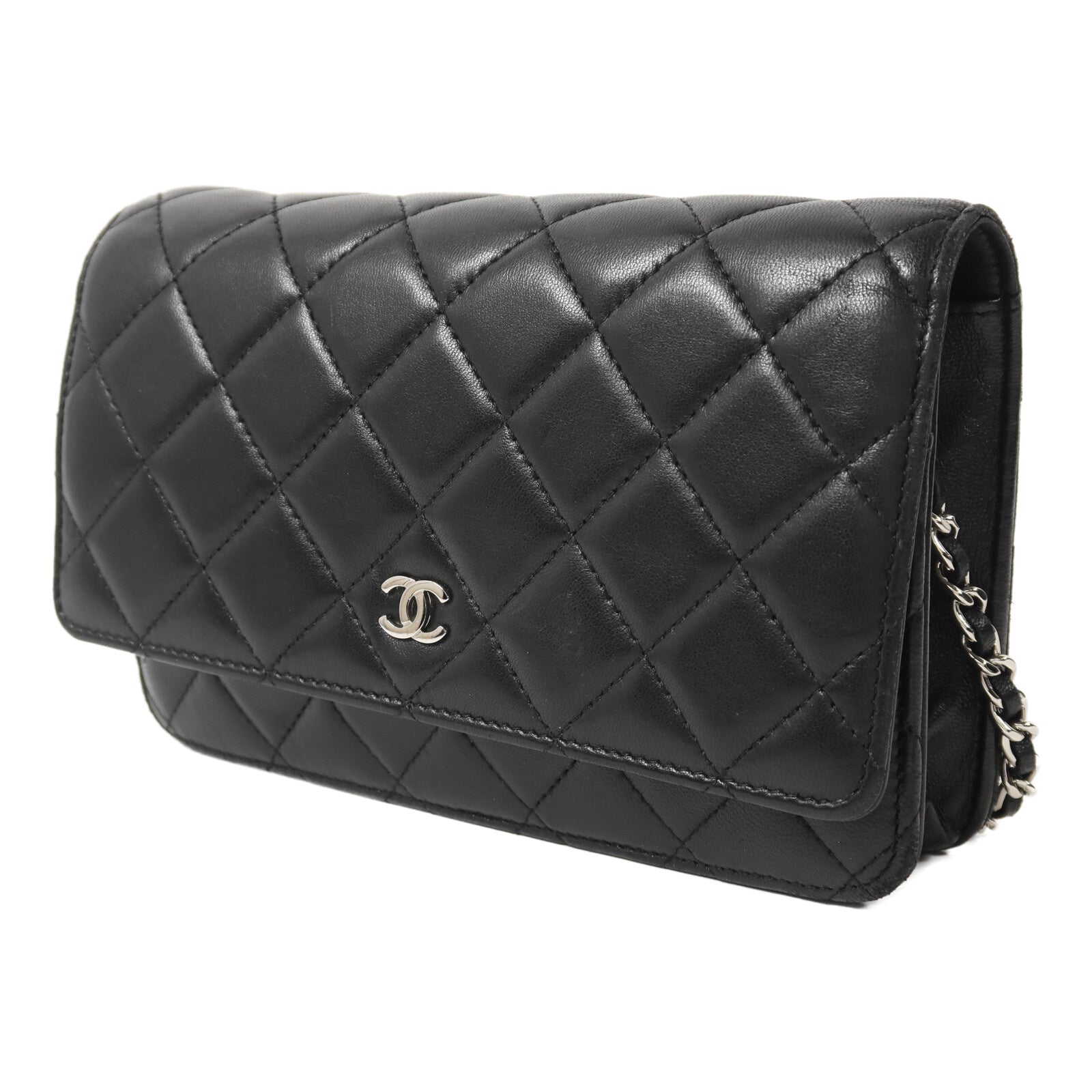 CHANEL 羊皮皮革WOC Wallet On Chain鏈帶肩背袋