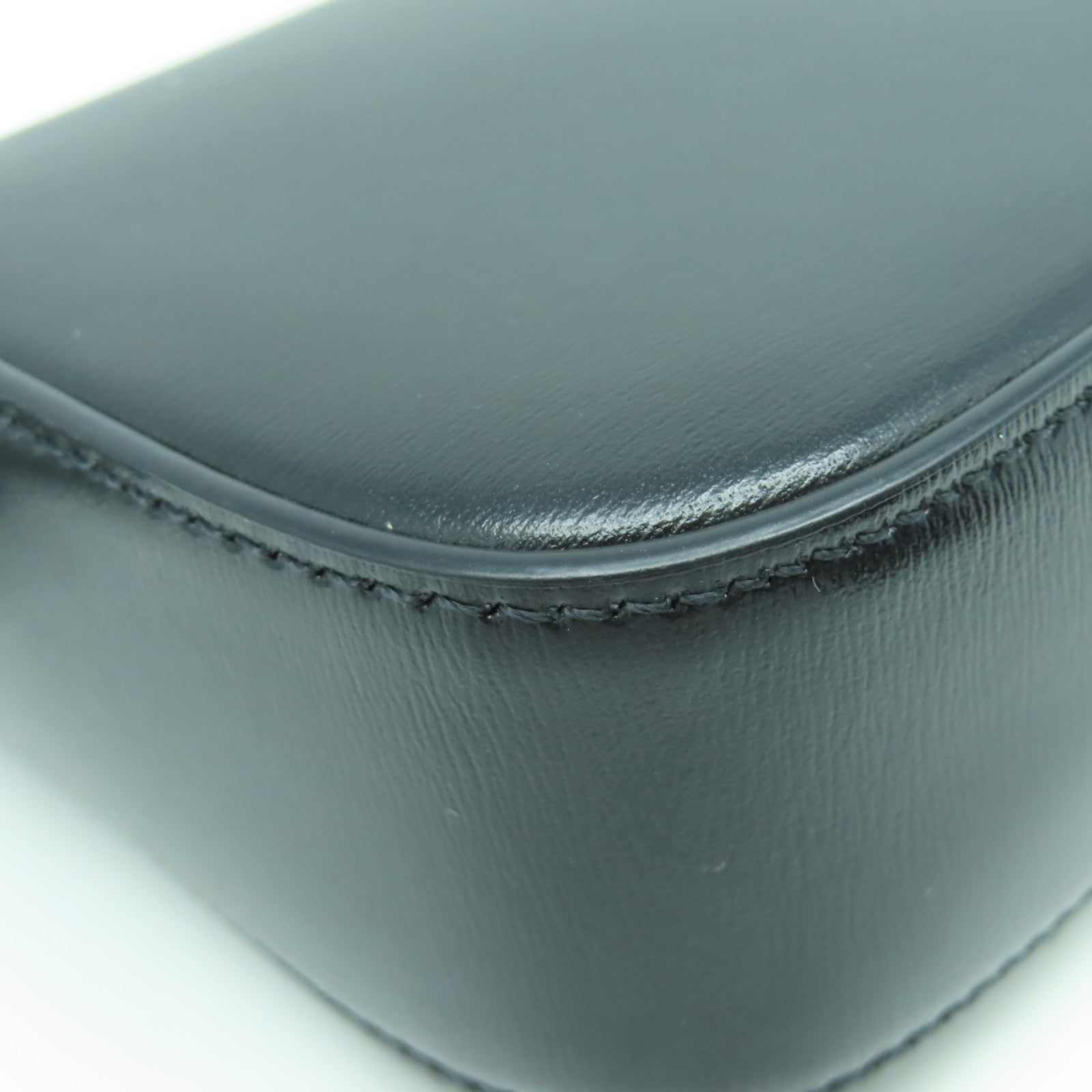 CELINE 牛皮皮革Claude Mini Bag金扣肩背袋黑色