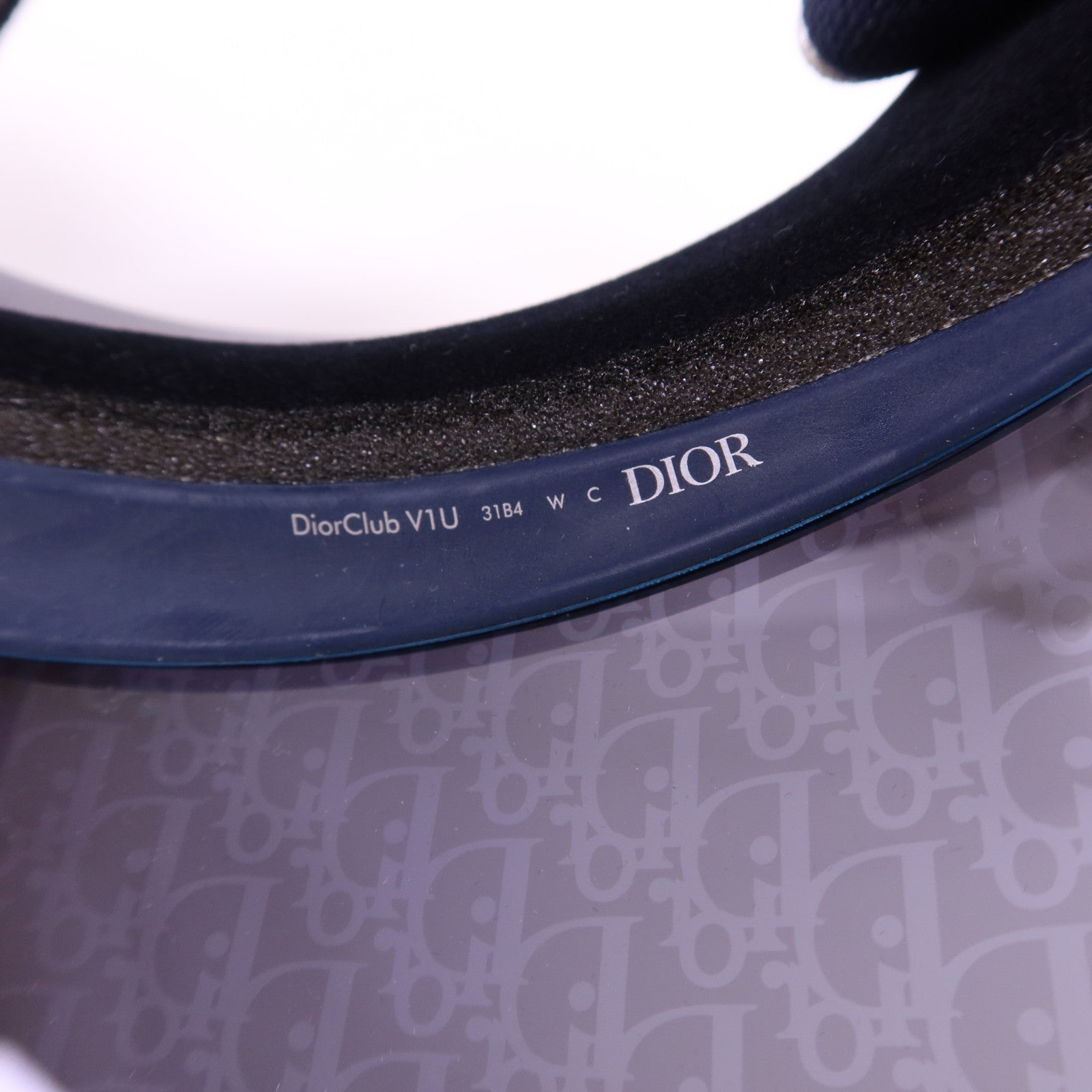 Dior PVC Blue Dior Oblique Visor Hat帽子