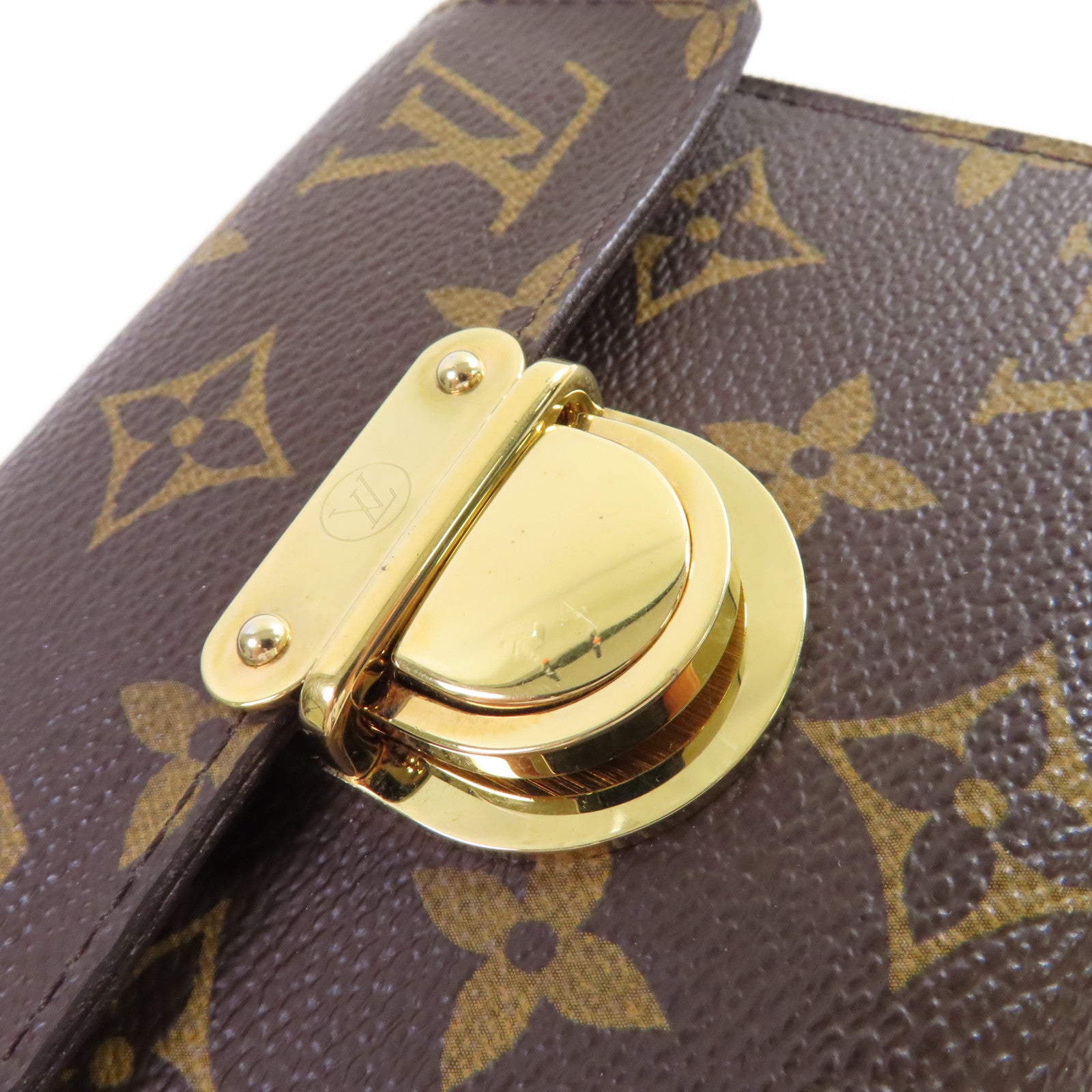 LOUIS VUITTON Monogram Portefeuille Koala Trifold Wallet金扣短錢包啡色