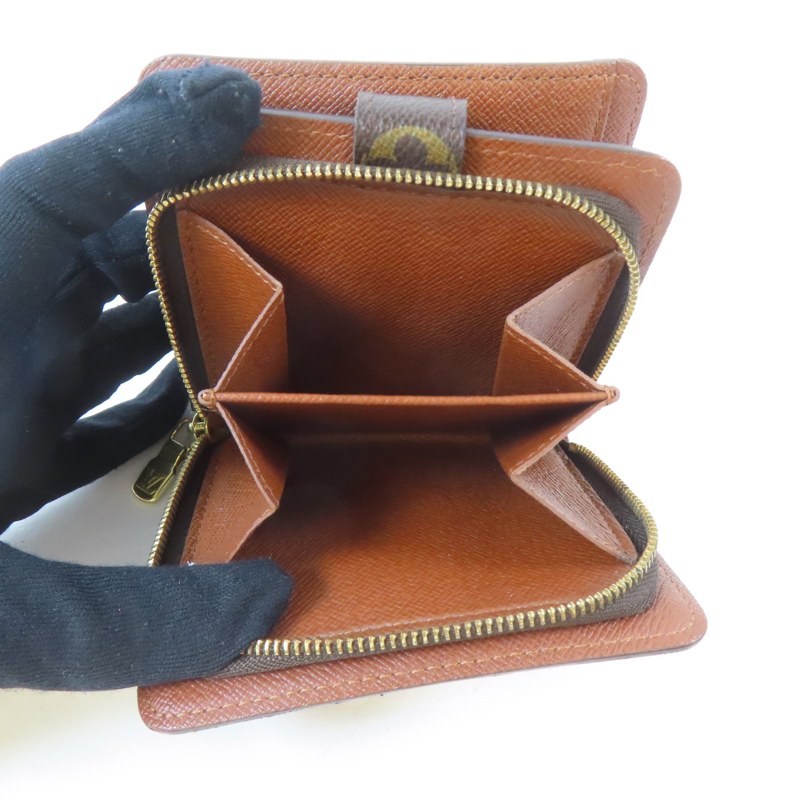 LOUIS VUITTON Monogram Wallet金扣錢包啡色