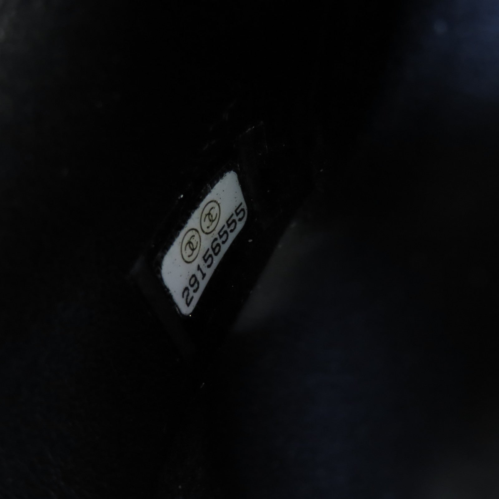 CHANEL 仿珍珠/帆布/水晶Chain Shoulder Bag銀扣鏈帶肩背袋黑色/珍珠色