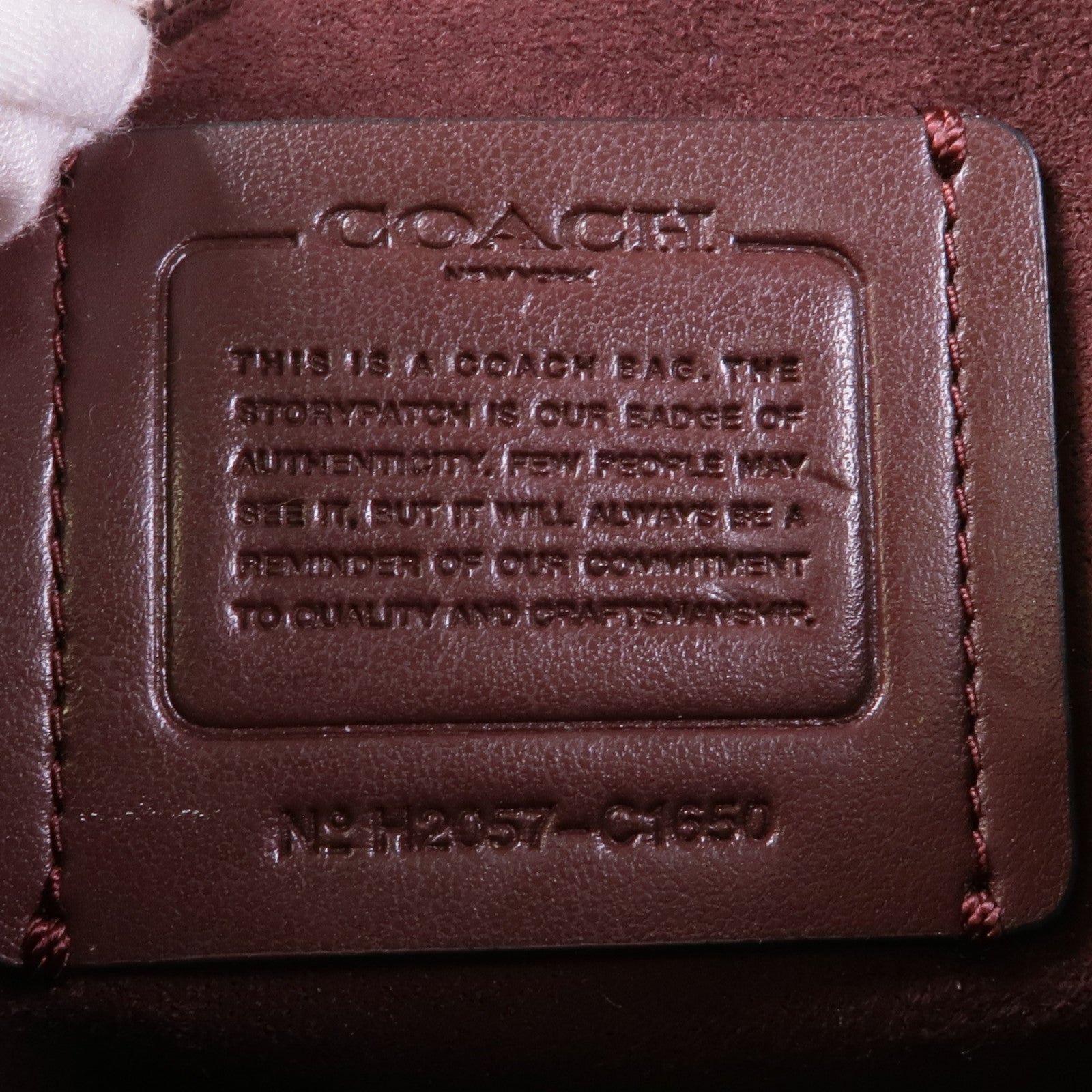 COACH 牛皮皮革2 Way Shoulder金扣手挽肩背兩用袋