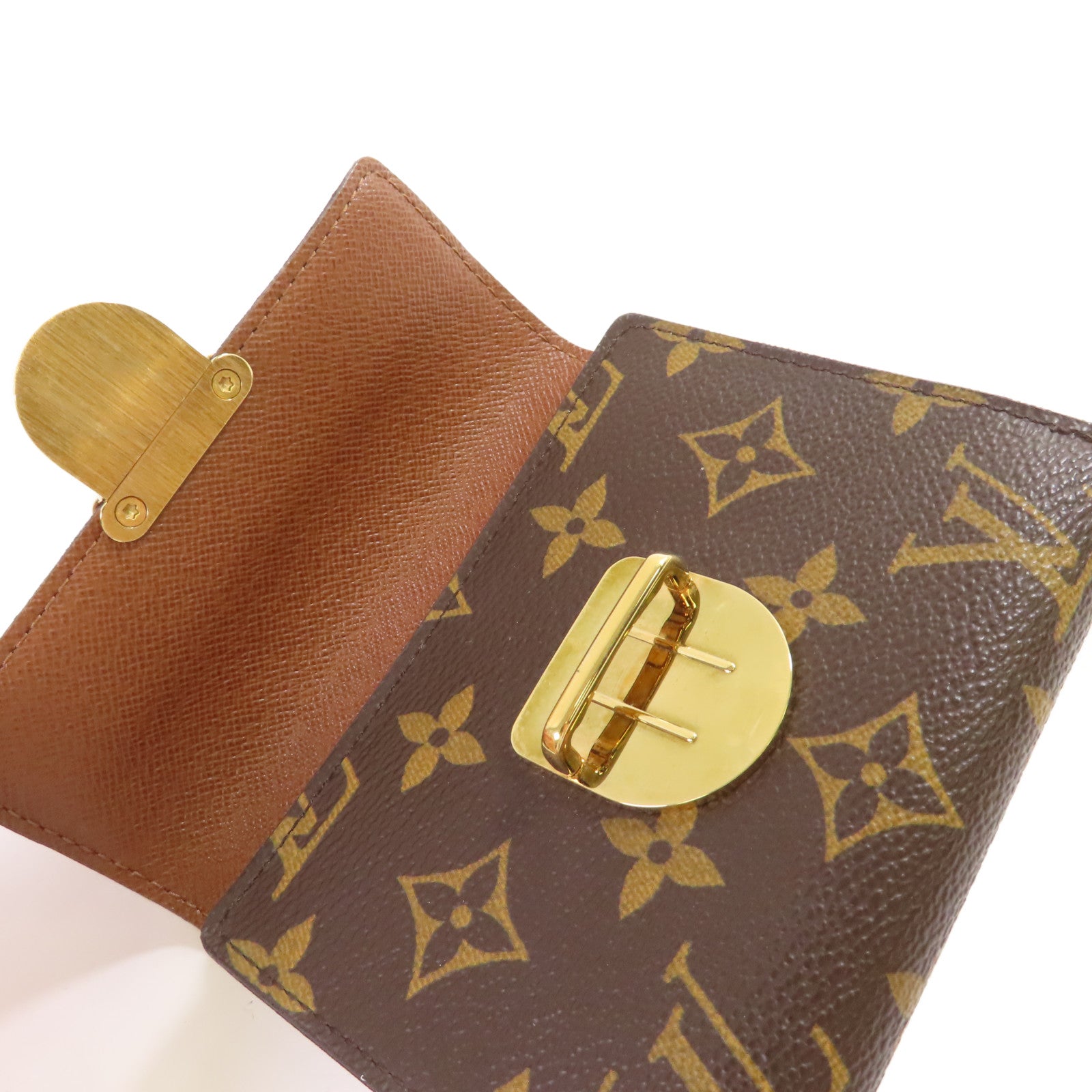 LOUIS VUITTON Monogram Portefeuille Koala Trifold Wallet金扣短錢包啡色