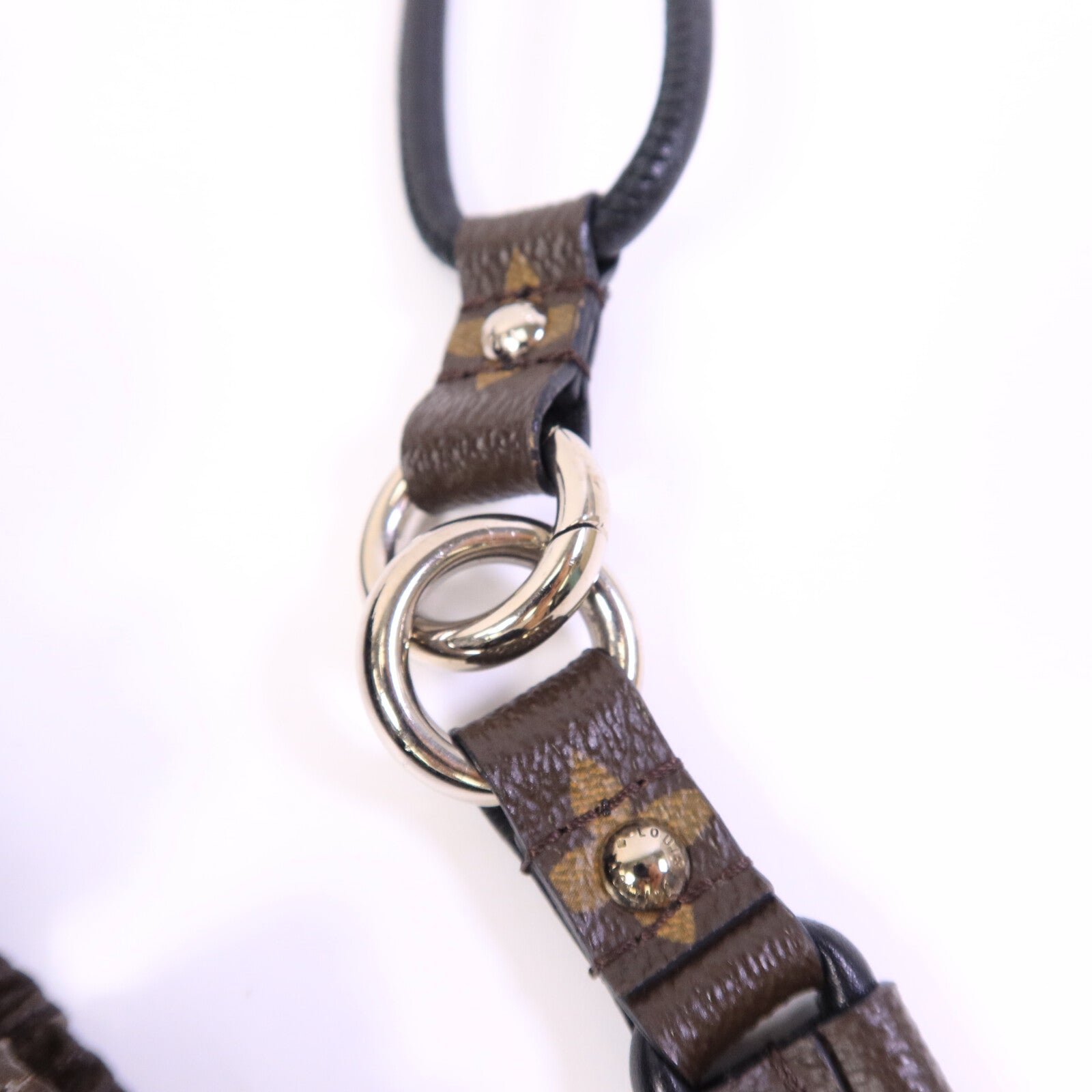 LOUIS VUITTON 塗層帆布Pleated Explorer肩背袋