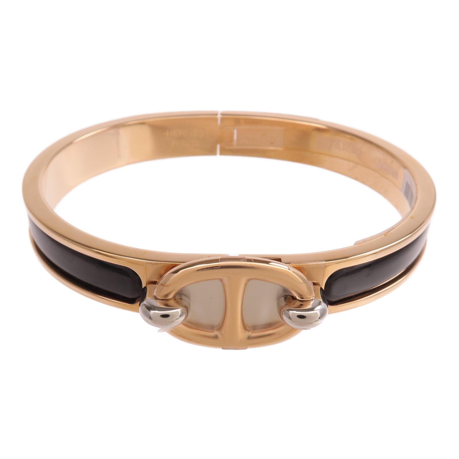 HERMES 金屬/琺瑯Mini Clic Chaine d'Ancre手鐲