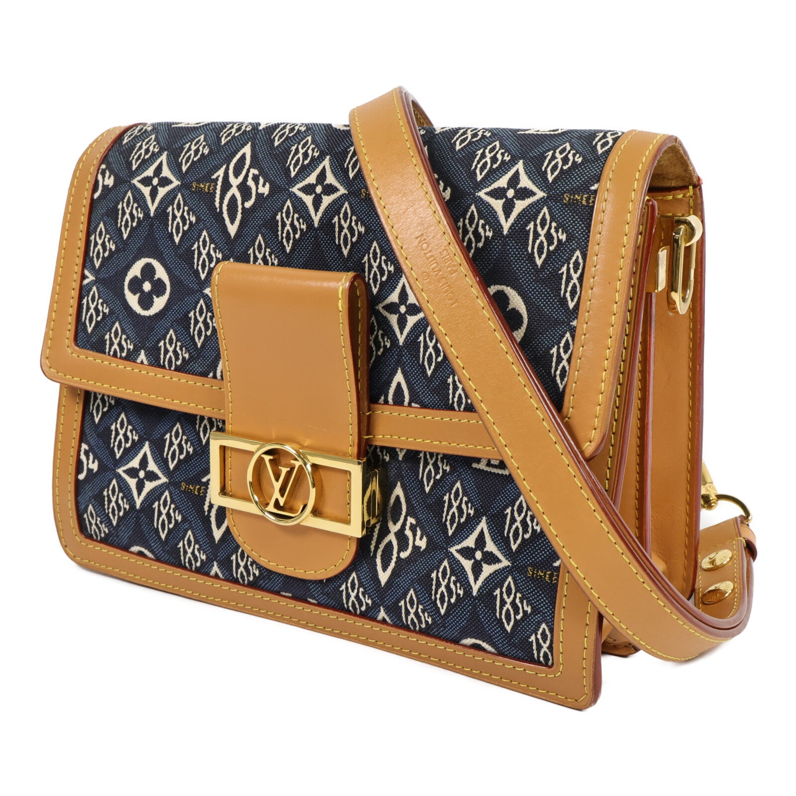 LOUIS VUITTON Monogram Jacquard Since 1854 Dauphine MM肩背袋