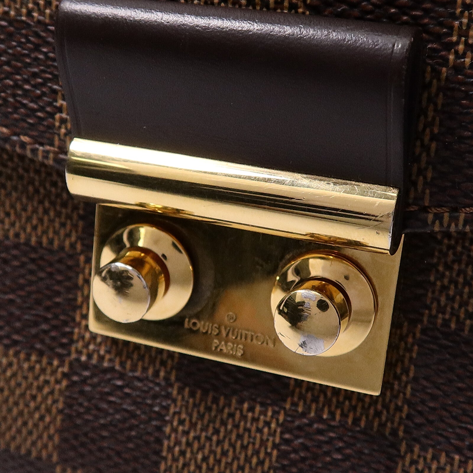 LOUIS VUITTON Damier Croisette手挽肩背兩用袋