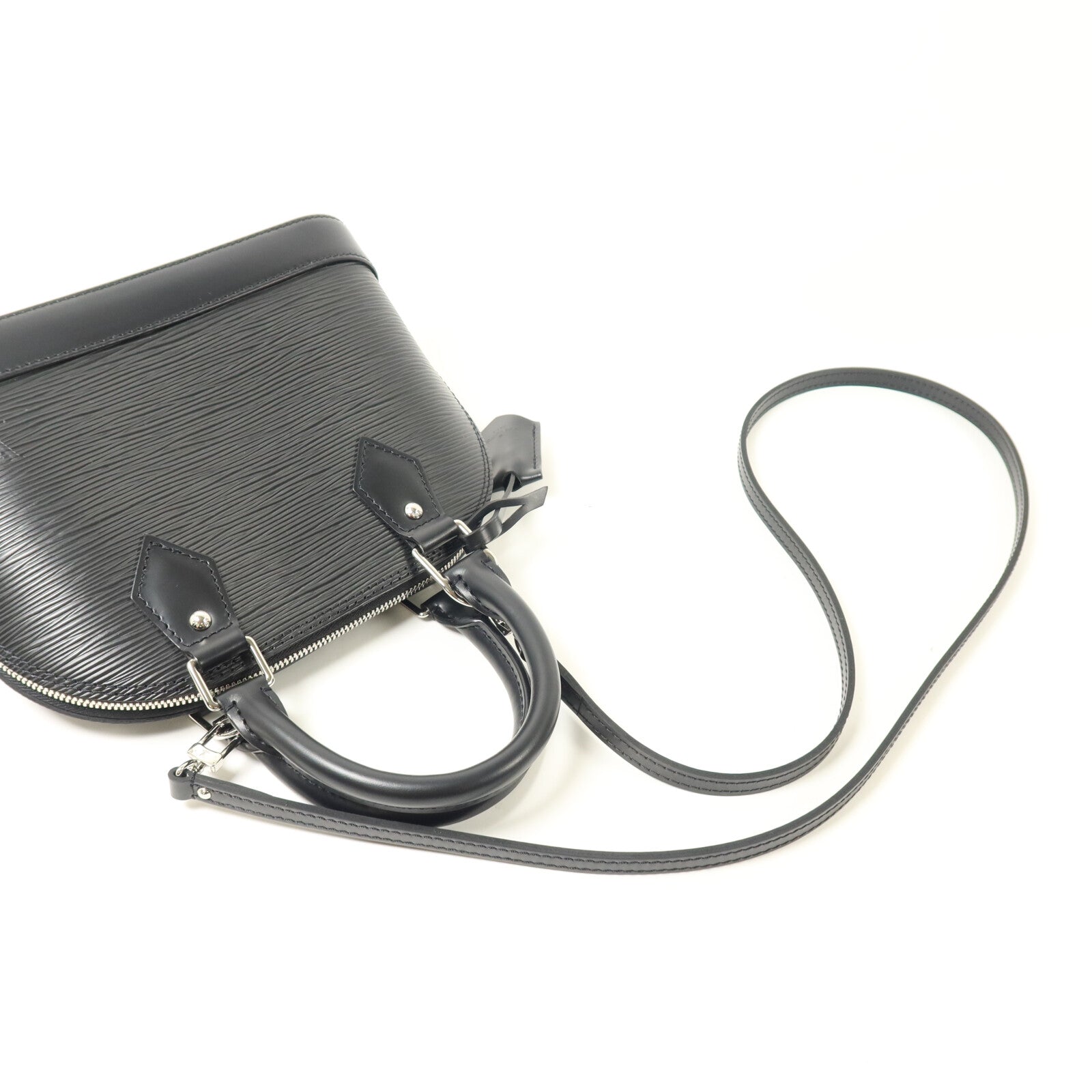 LOUIS VUITTON Epi Alma BB銀扣手挽肩背兩用袋
