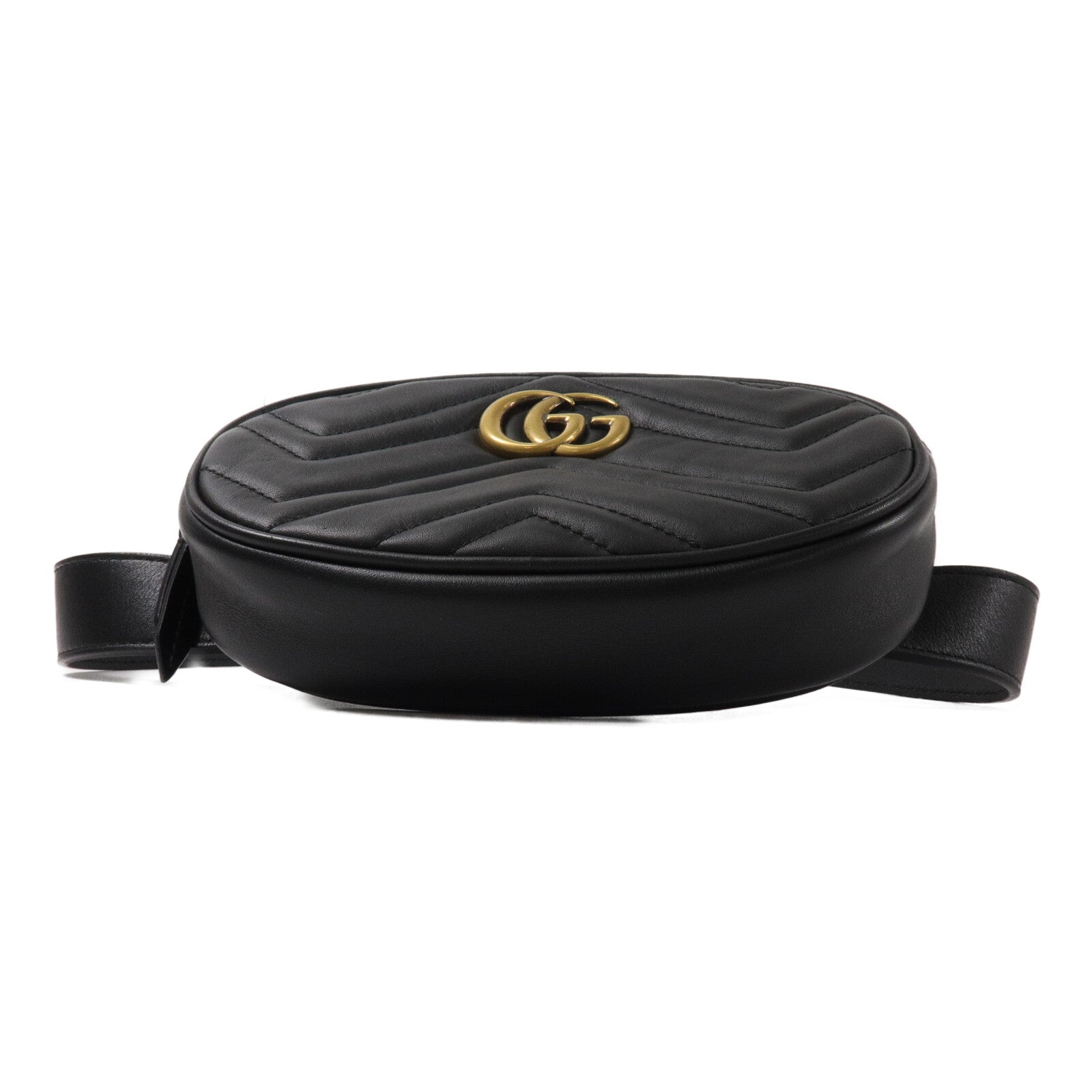 GUCCI 牛皮皮革GG Marmont Belt Bag腰包