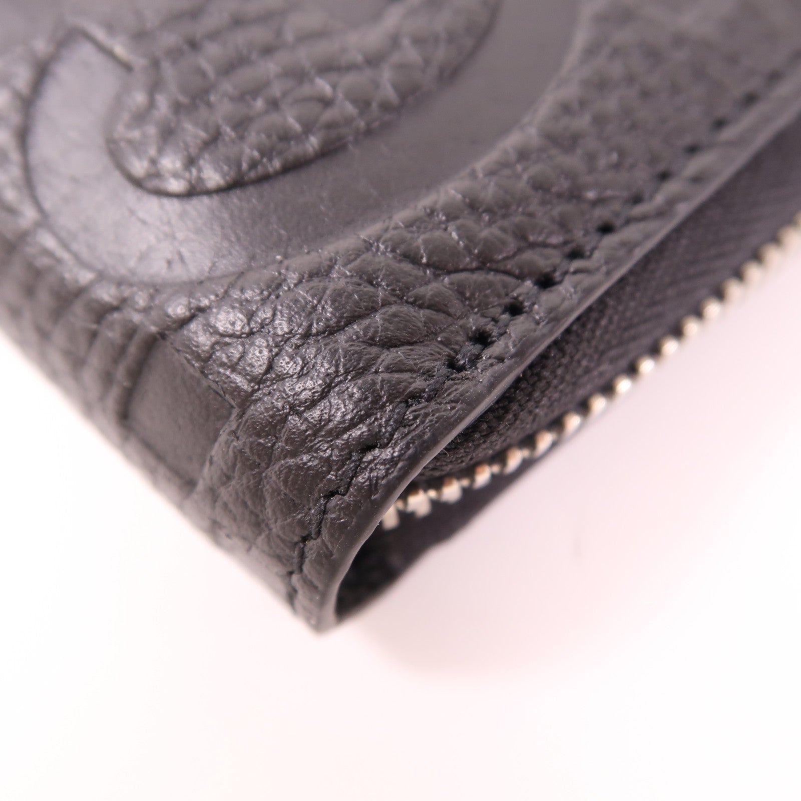 GUCCI 皮革Long Wallet銀扣長錢包