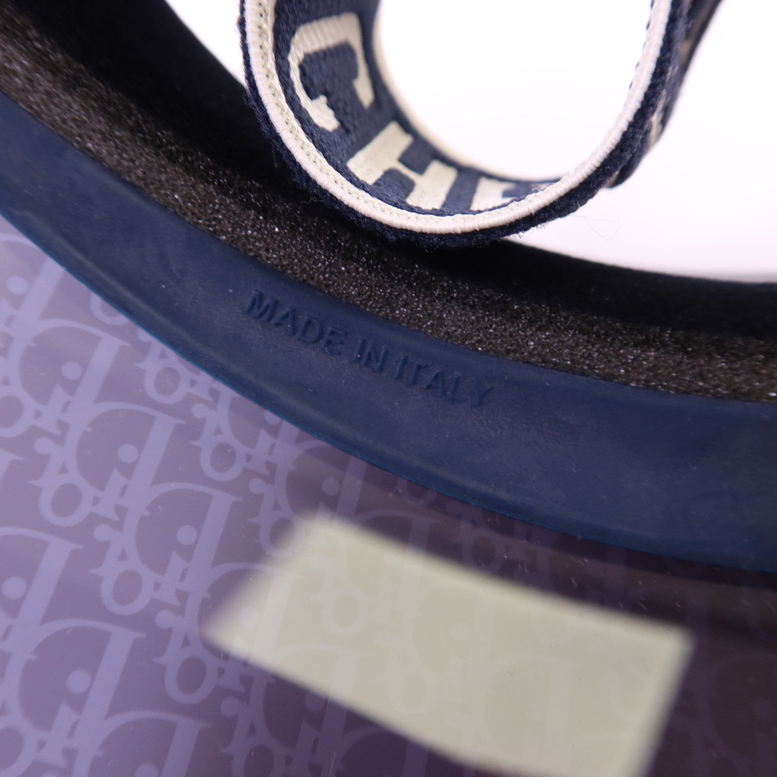 Dior PVC Blue Dior Oblique Visor Hat帽子