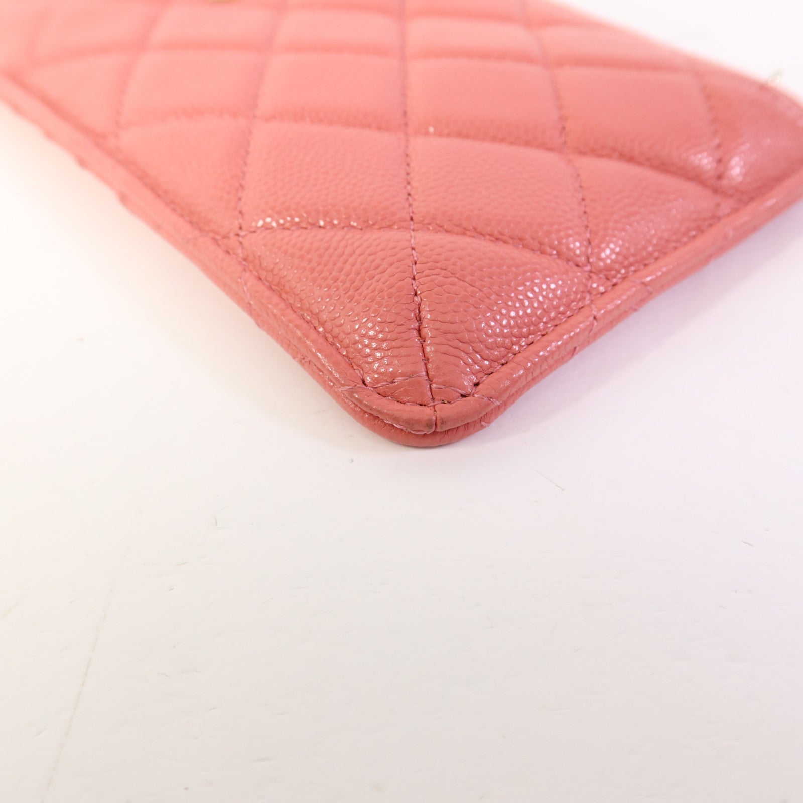 CHANEL 牛皮皮革Zipper Long Wallet銀扣長錢包