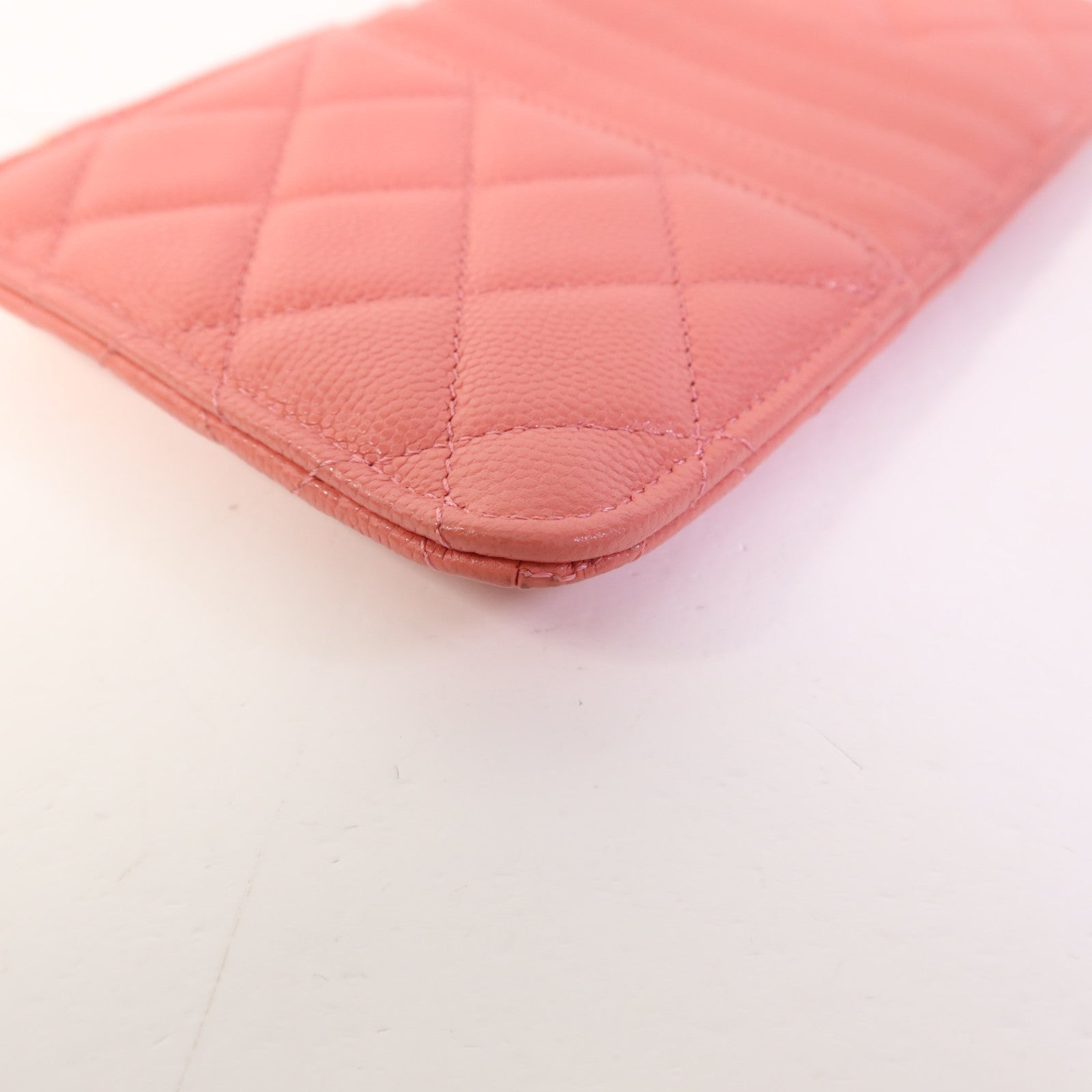 CHANEL 牛皮皮革Zipper Long Wallet銀扣長錢包