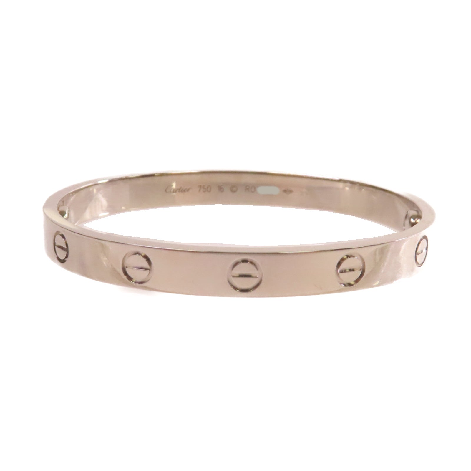 CARTIER 【激減優惠】18K白金Love Bracelet手鐲#16