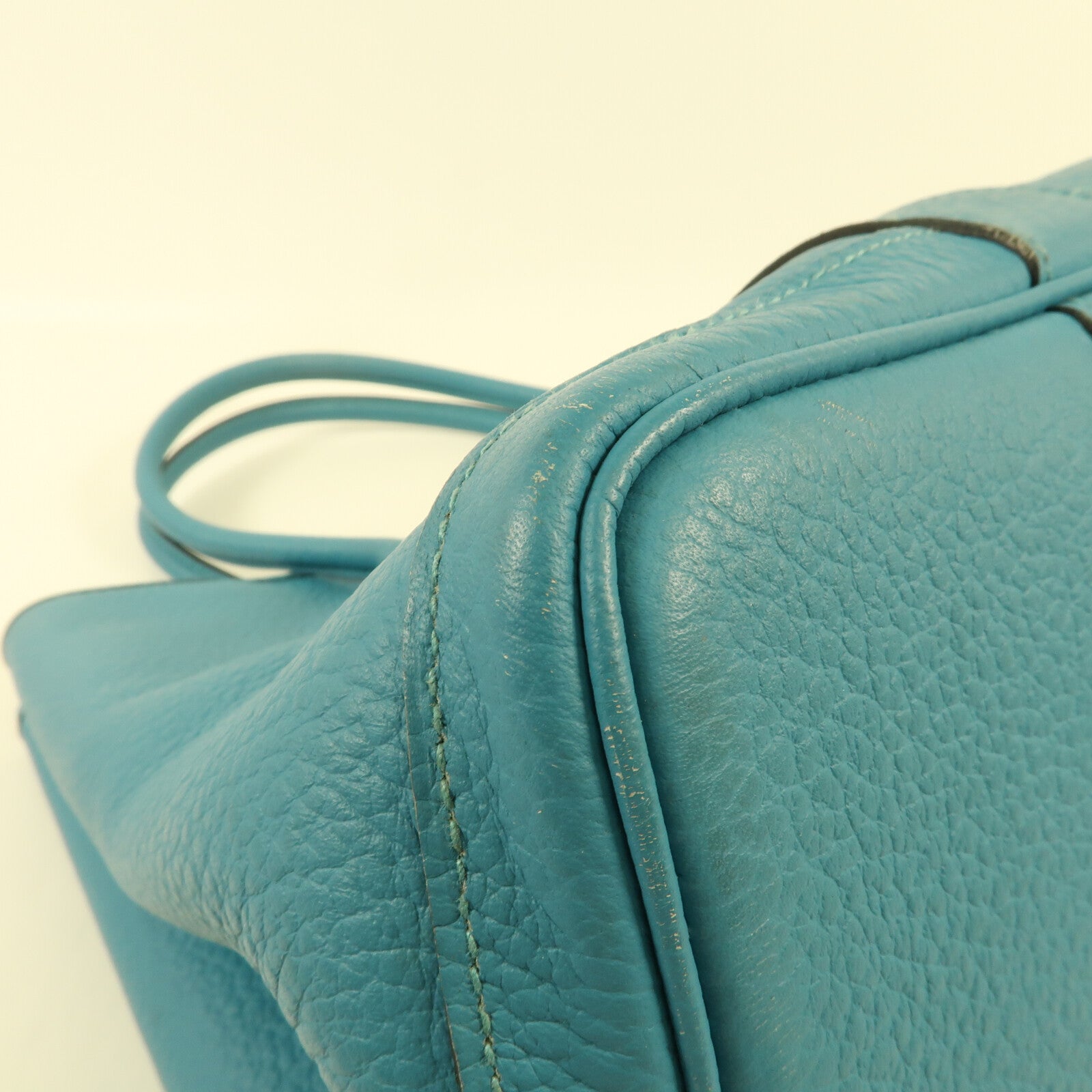 HERMES Country皮革Garden Party PM銀扣肩背袋Zanzibar