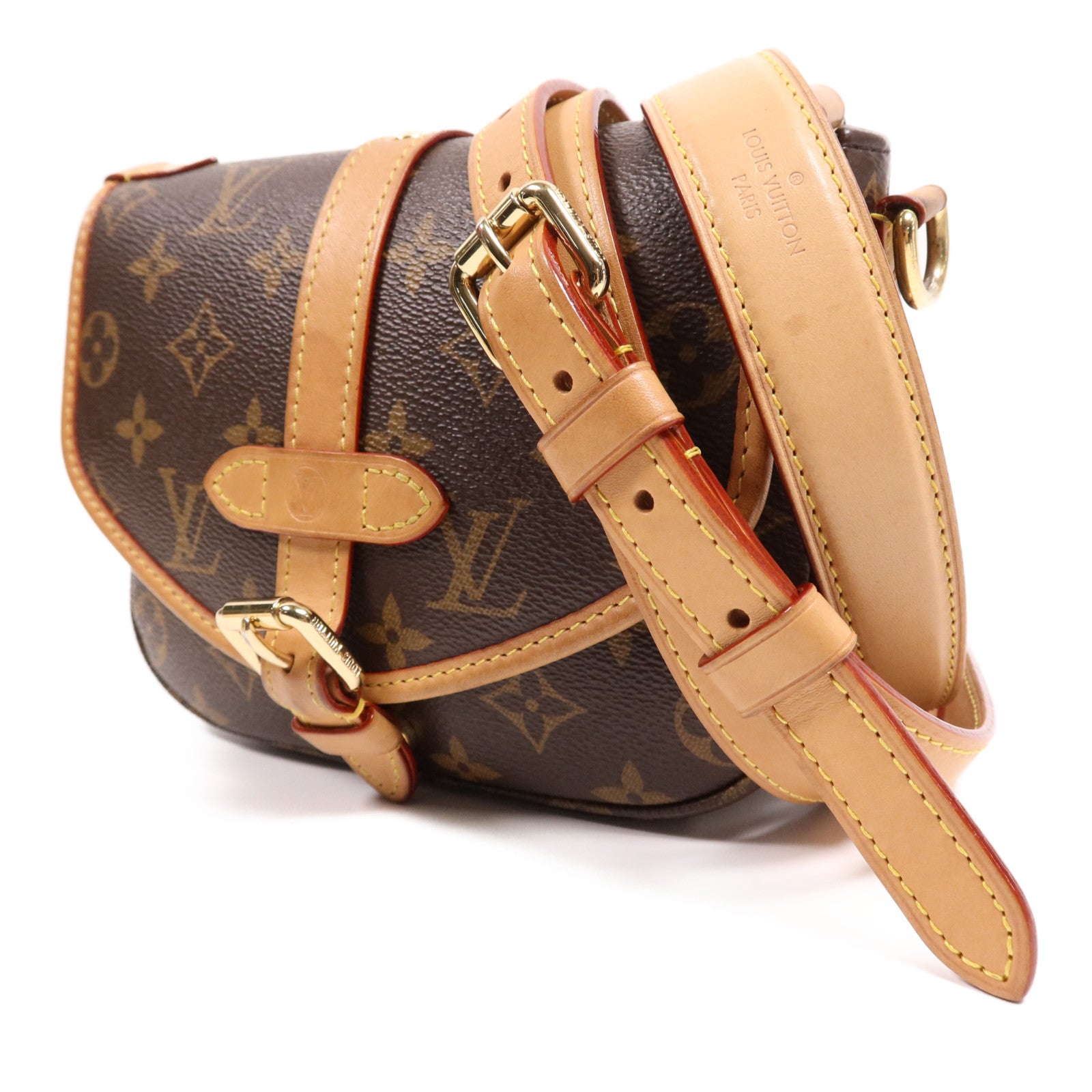 LOUIS VUITTON Monogram Saumur BB金扣手挽肩背兩用袋