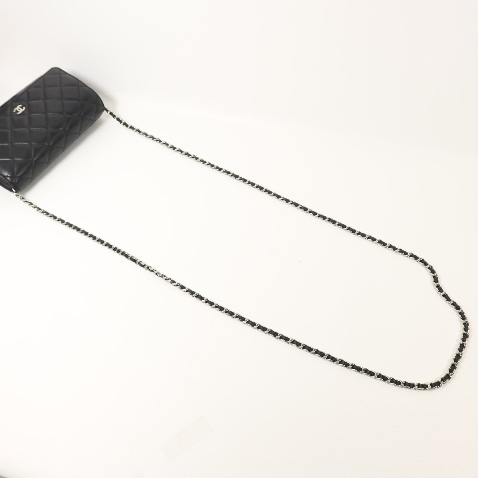 CHANEL 羊皮皮革WOC Wallet On Chain鏈帶肩背袋