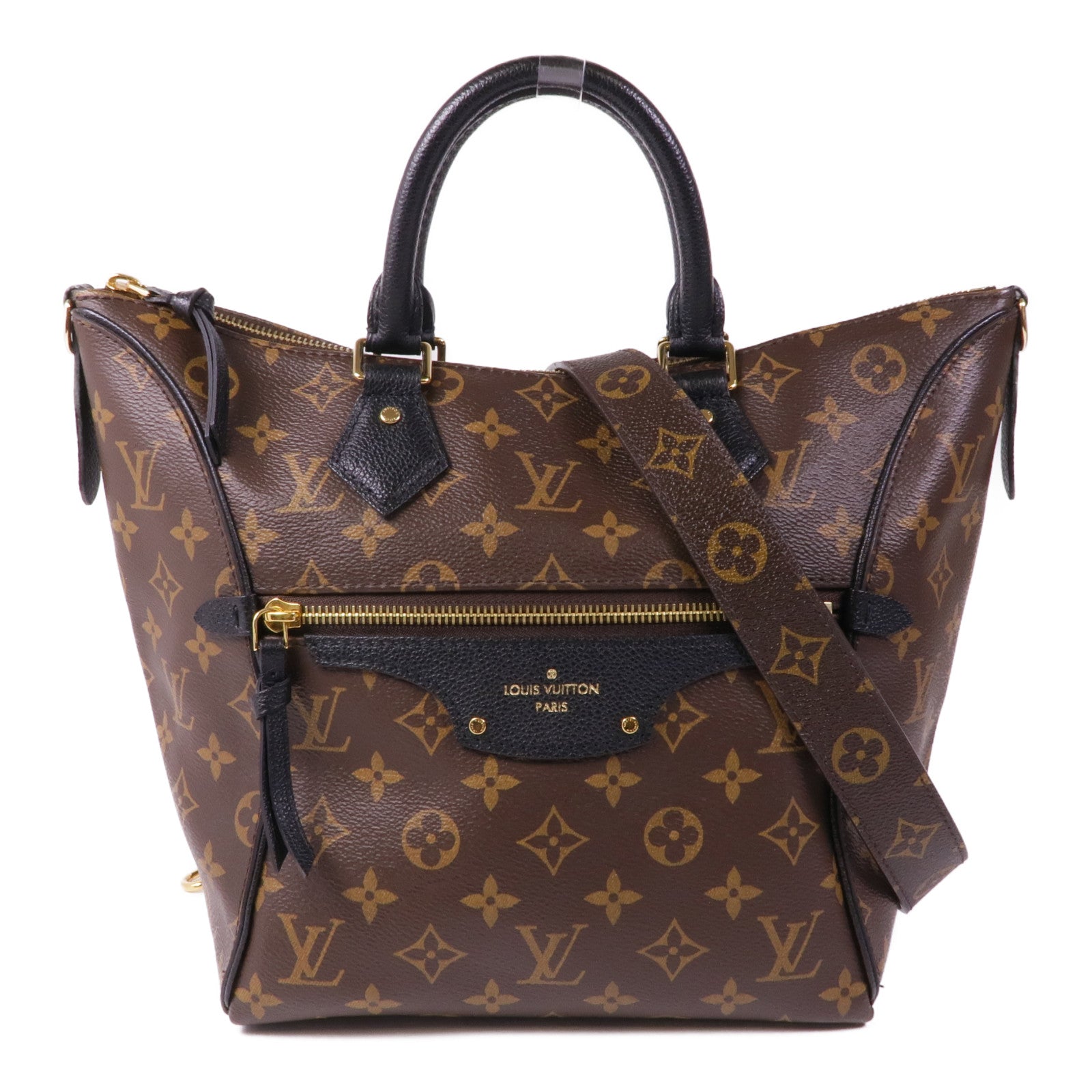 LOUIS VUITTON Monogram Tournelle PM金扣手挽肩背兩用袋