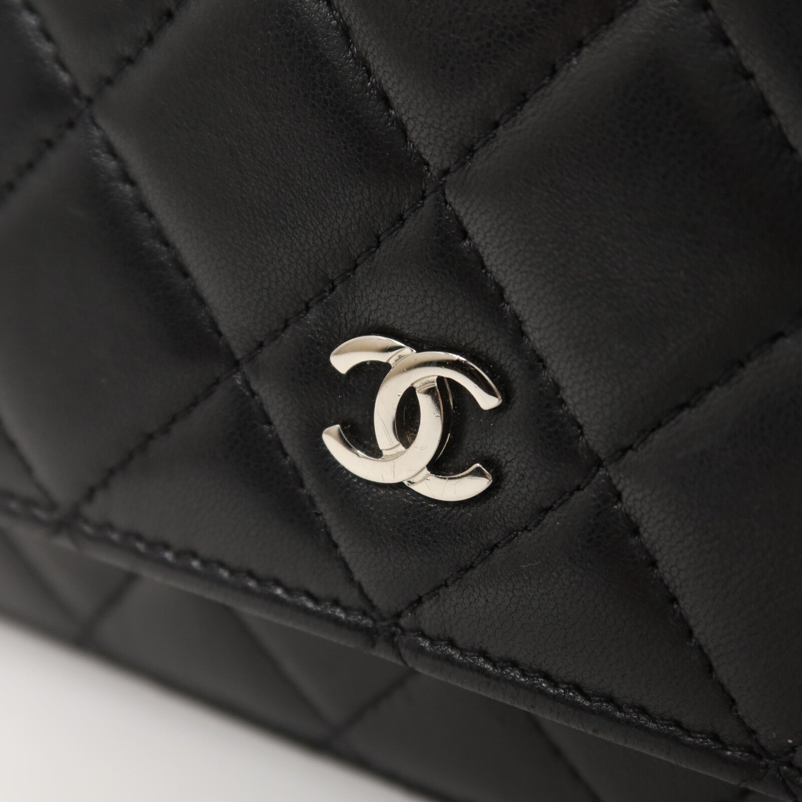 CHANEL 羊皮皮革WOC Wallet On Chain鏈帶肩背袋