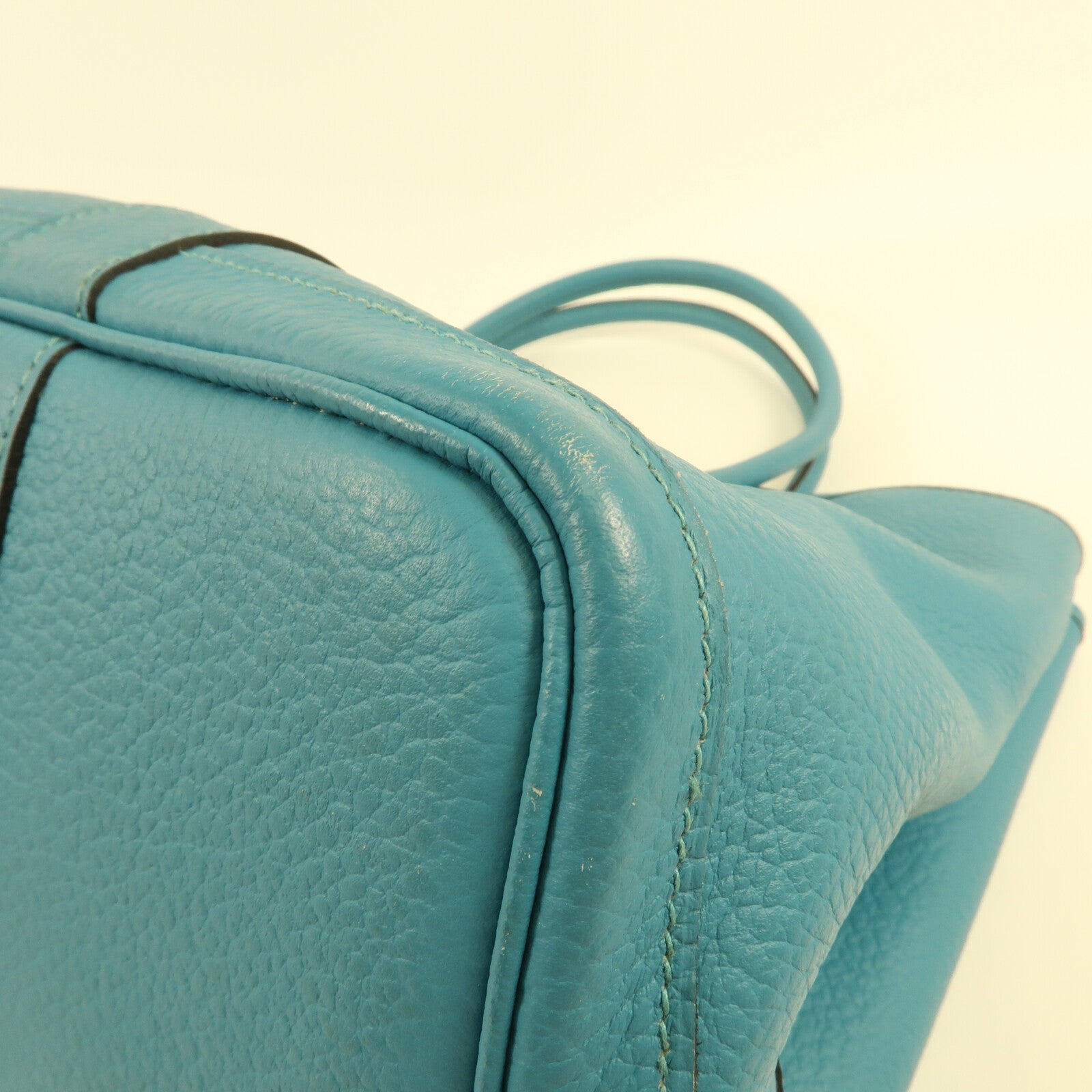 HERMES Country皮革Garden Party PM銀扣肩背袋Zanzibar