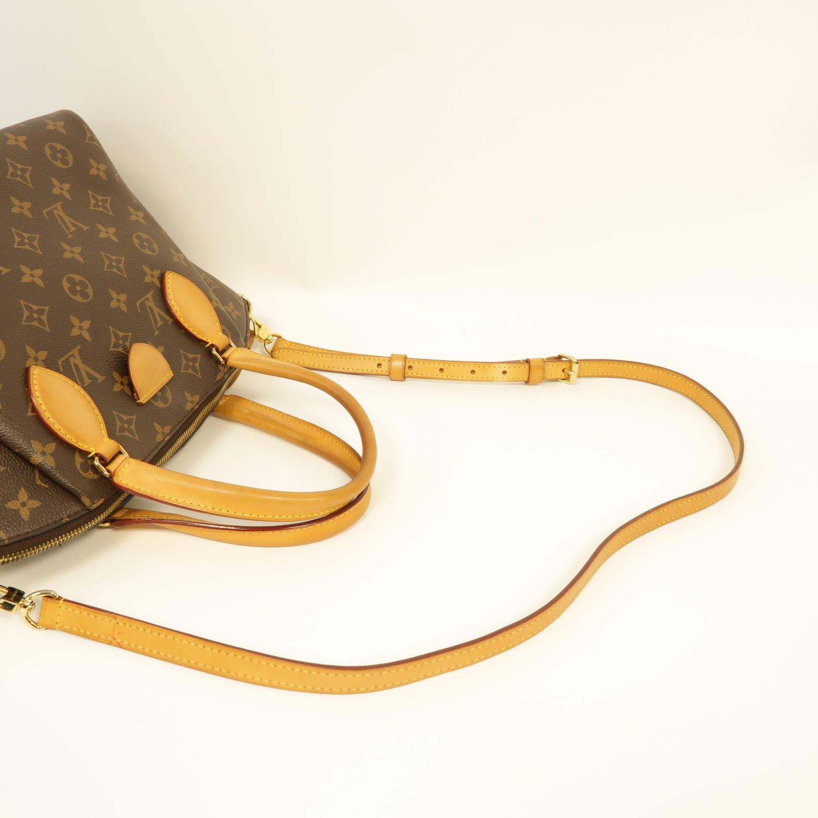 LOUIS VUITTON 【激減優惠】Monogram Rivoli MM金扣手挽肩背兩用袋棕色